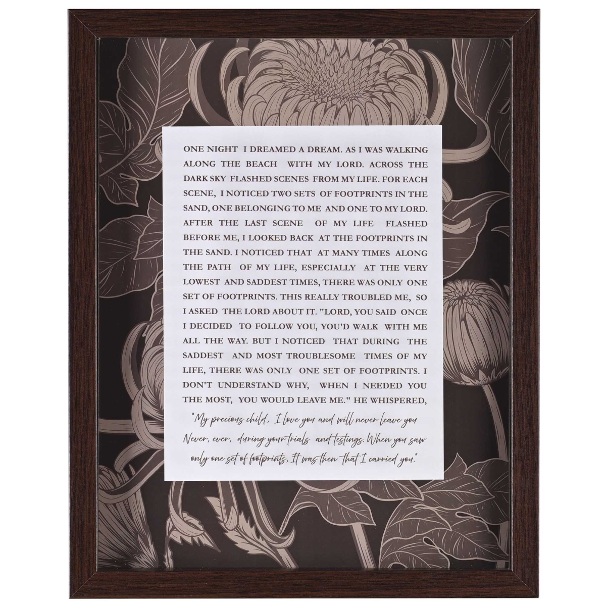 FRMWDWAL-1114-62 Framed Wall Art Footprints