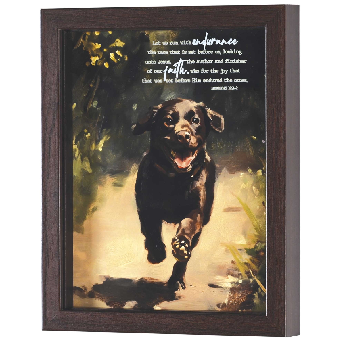 FRMWDWAL-810-27 Framed Art Let Us Run The Race With