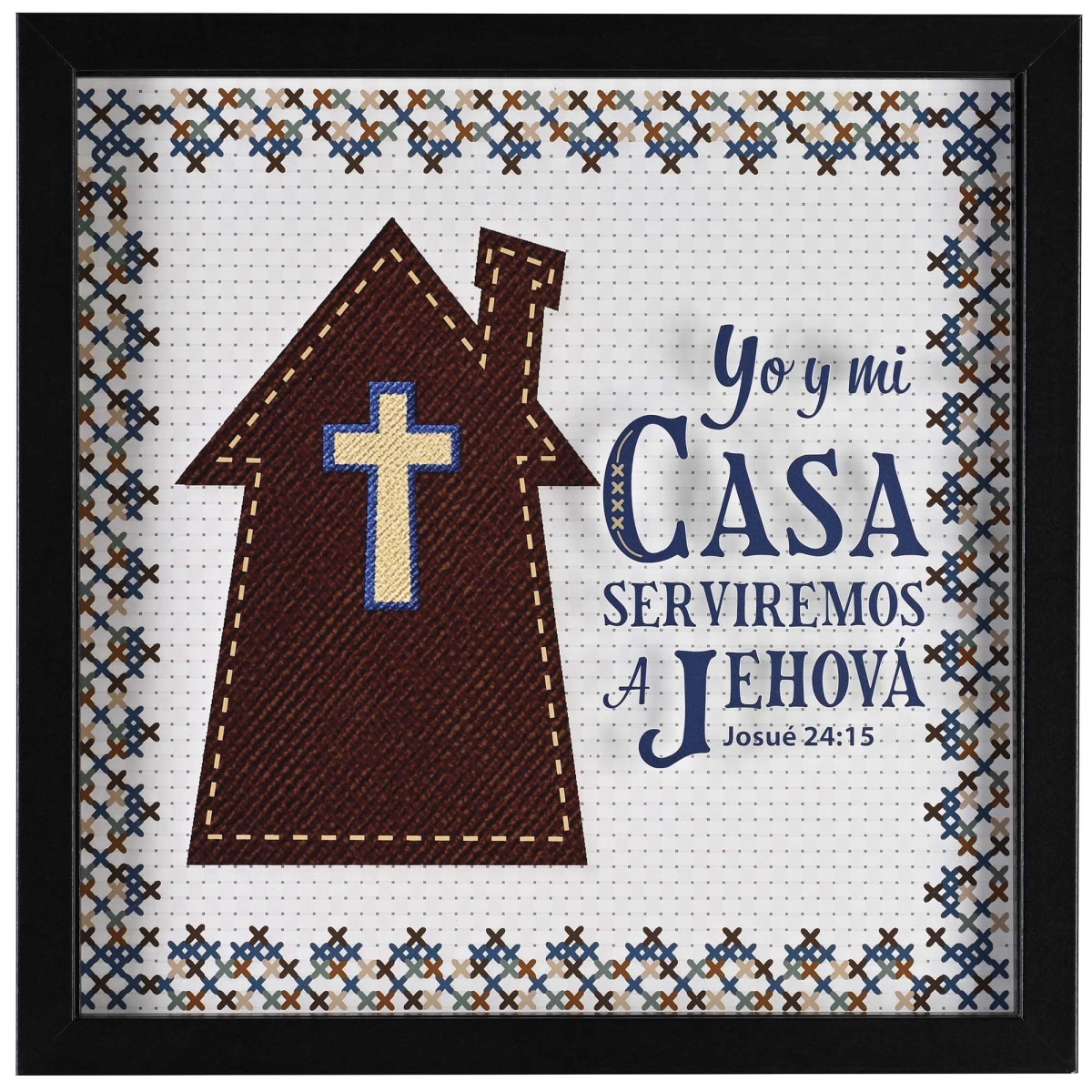 FRMWDBL-1212-16 Framed Wall Art Yo Y Mi Case Serviremos