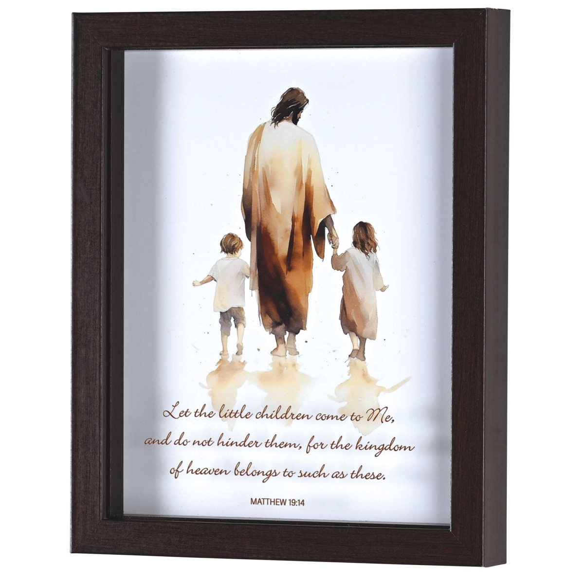 FRMWDWAL-810-25 Framed Art Let The Little Children Come