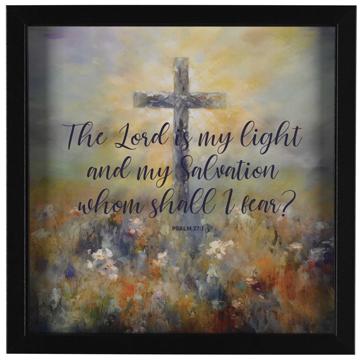 FRMWDBL-1212-13 Framed Wall Art The Lord Is My Light