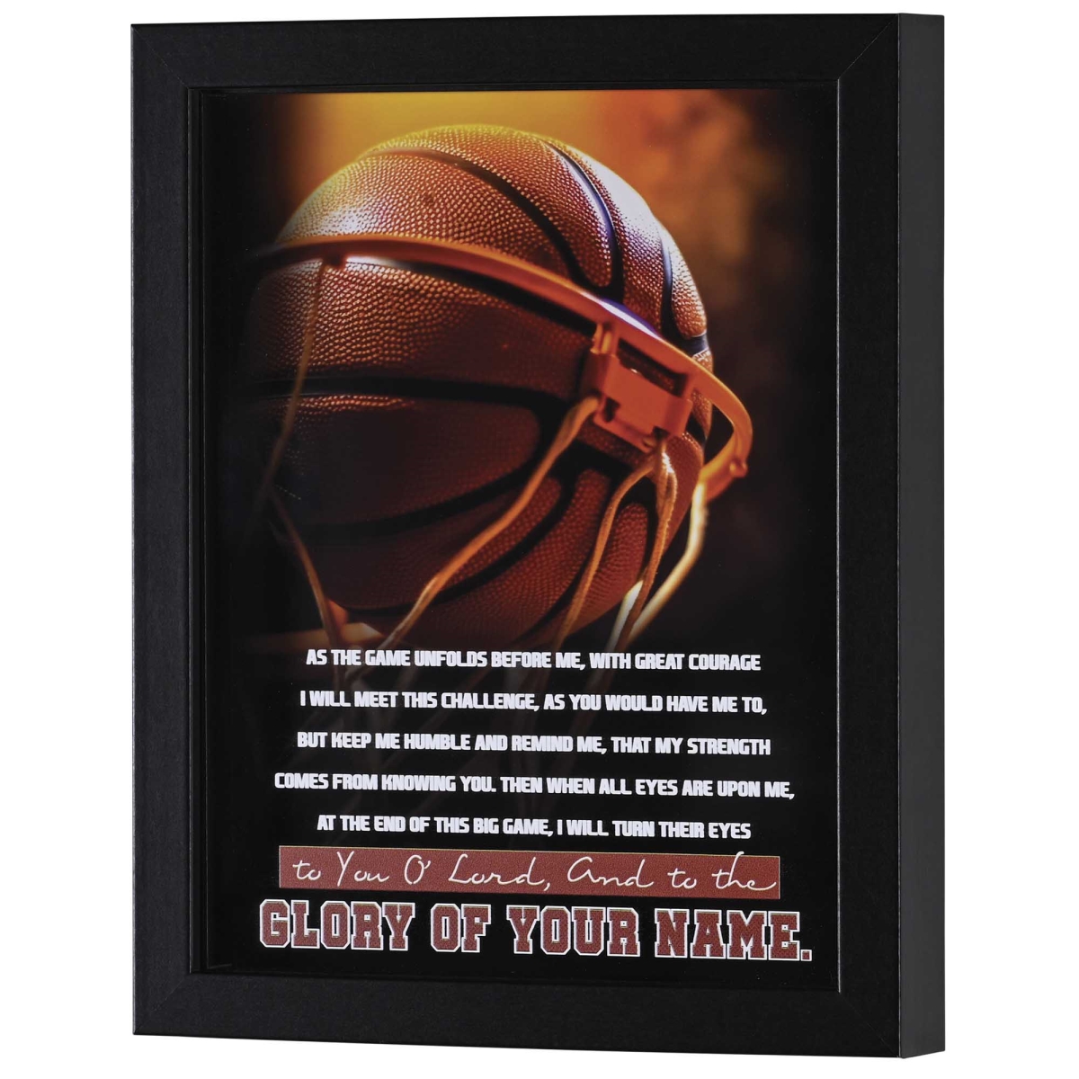 FRMWDBL-810-122 Framed Art Basketball As The Game