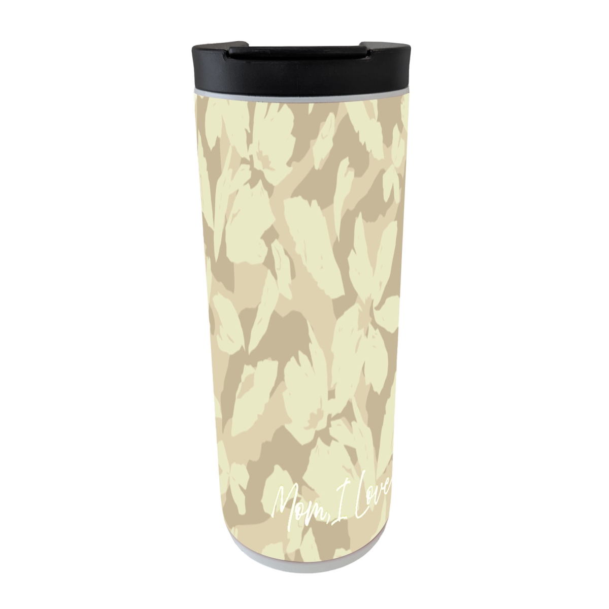 ETUMW4 White Tumbler Floral Mom I Love You 20oz