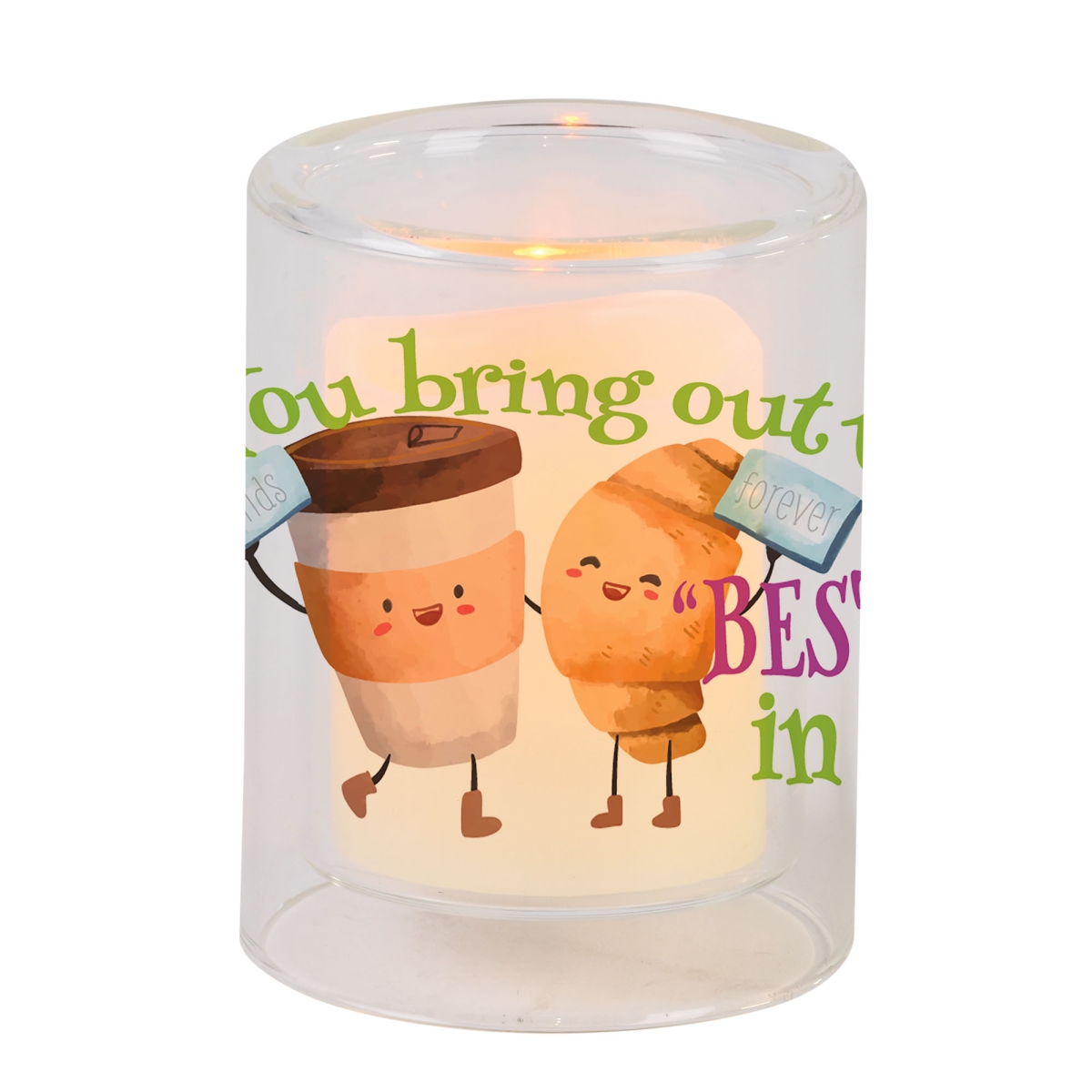 GCH-03-10 Candleholder You Bring Out The Bestie