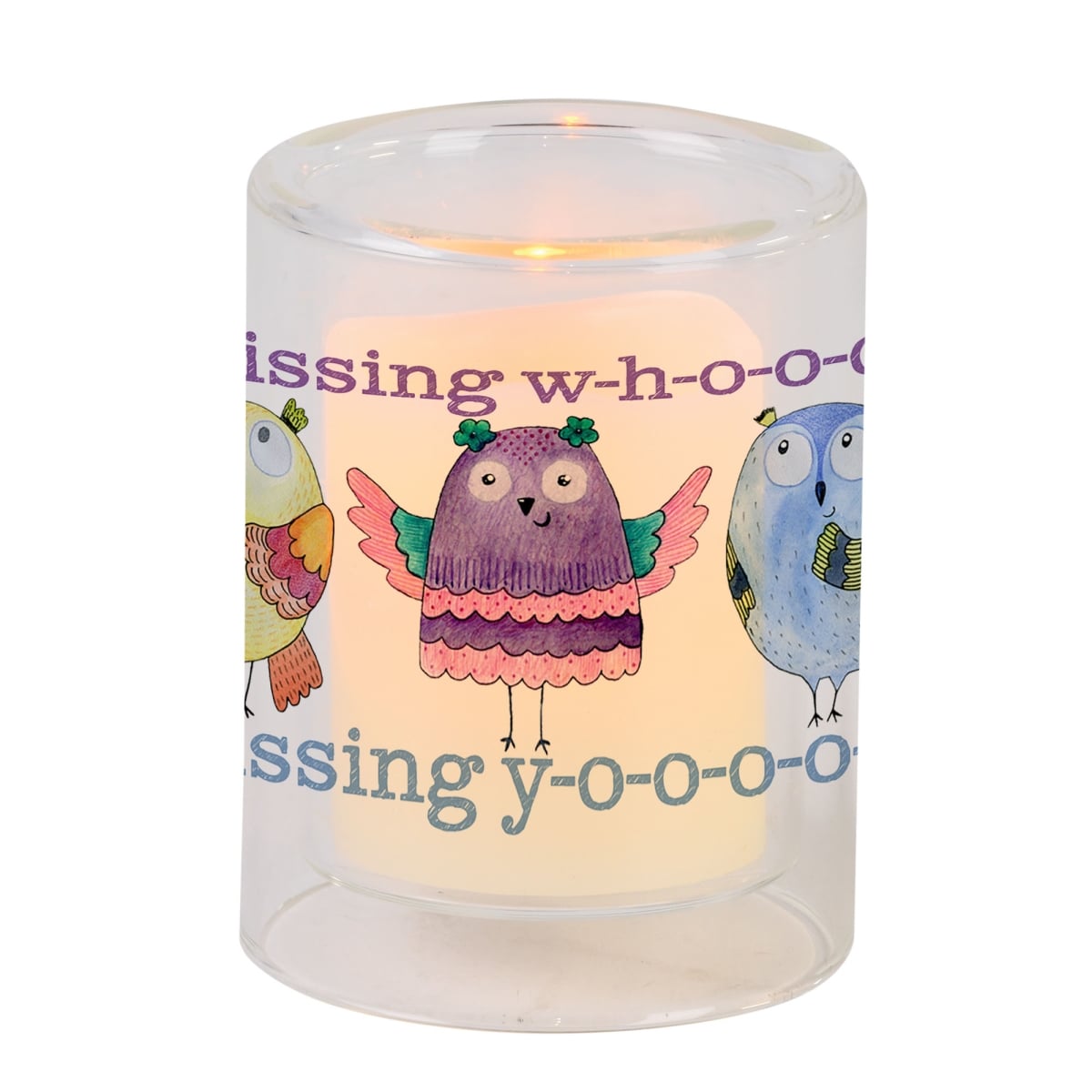GCH-03-11 Candleholder Missing Whooo Missing Yooou
