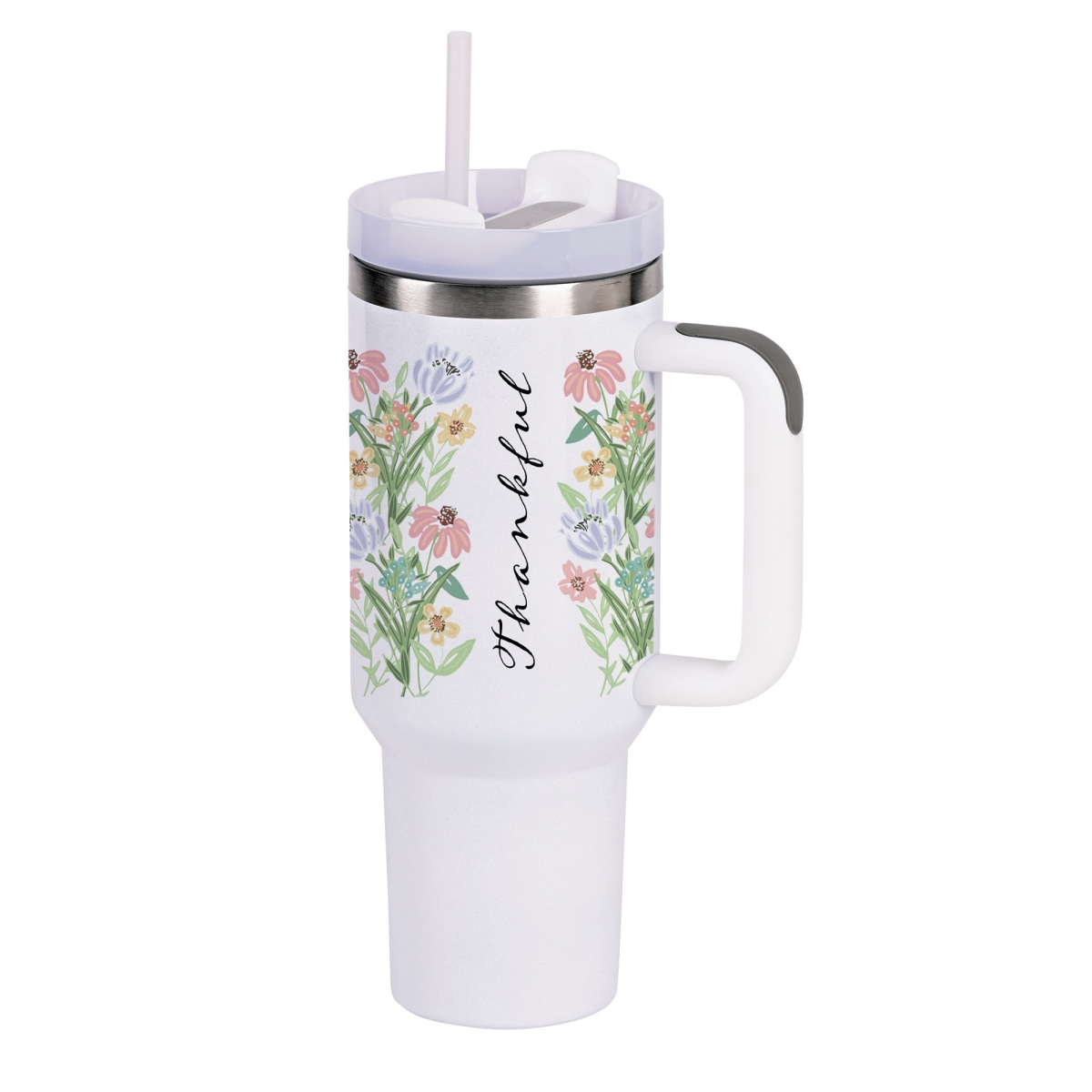 Picture of Dicksons SST40WGL-14 Tumbler Grateful Thankful Blessed 40 Oz