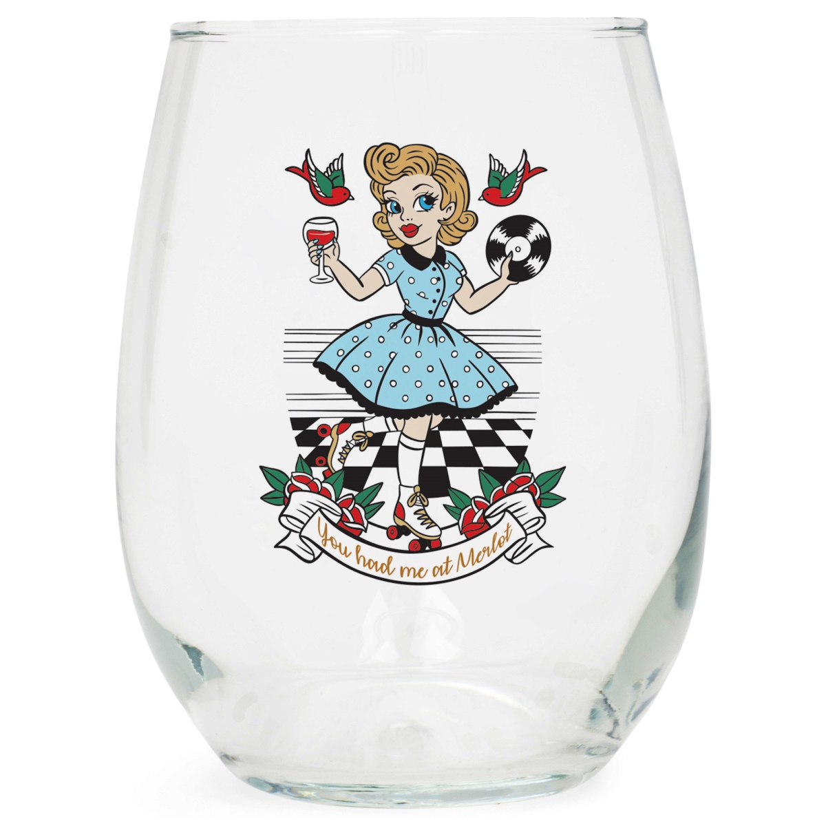 Picture of Dicksons WGL2 Wine Glass You Had Me At Merlot 15 Oz