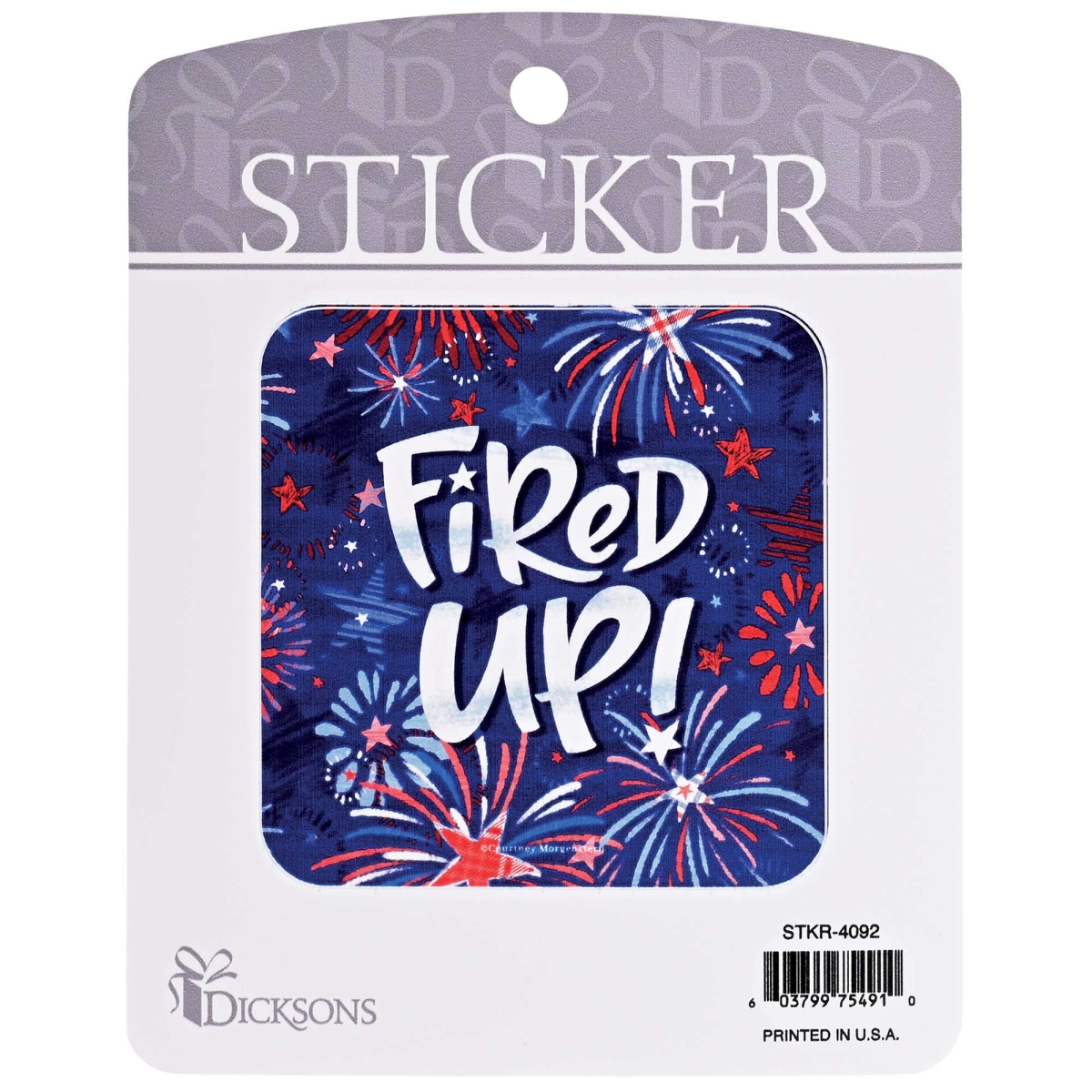 STKR4092 Sticker Fired Up