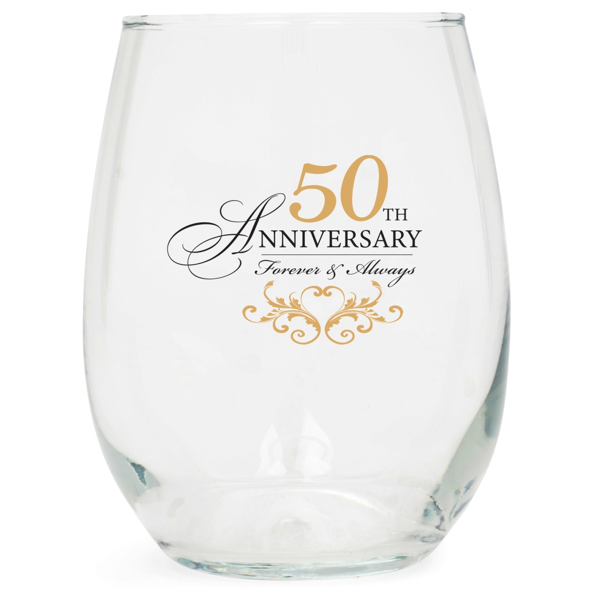 Picture of Dicksons WGL24 Wine Glass 50th Anniversary Forever 15oz
