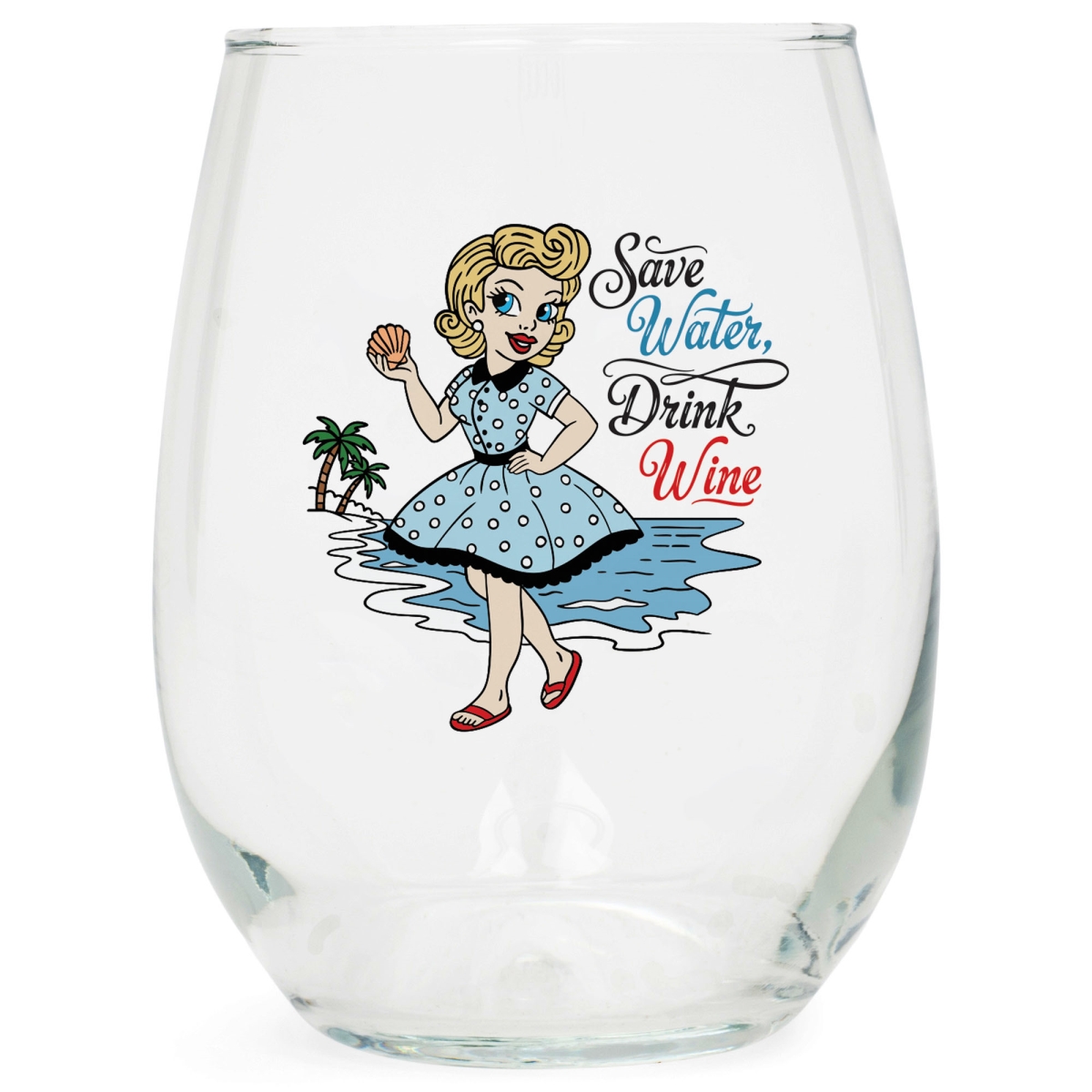 Picture of Dicksons WGL4 Wine Glass Save Water Drink Wine 15 Oz