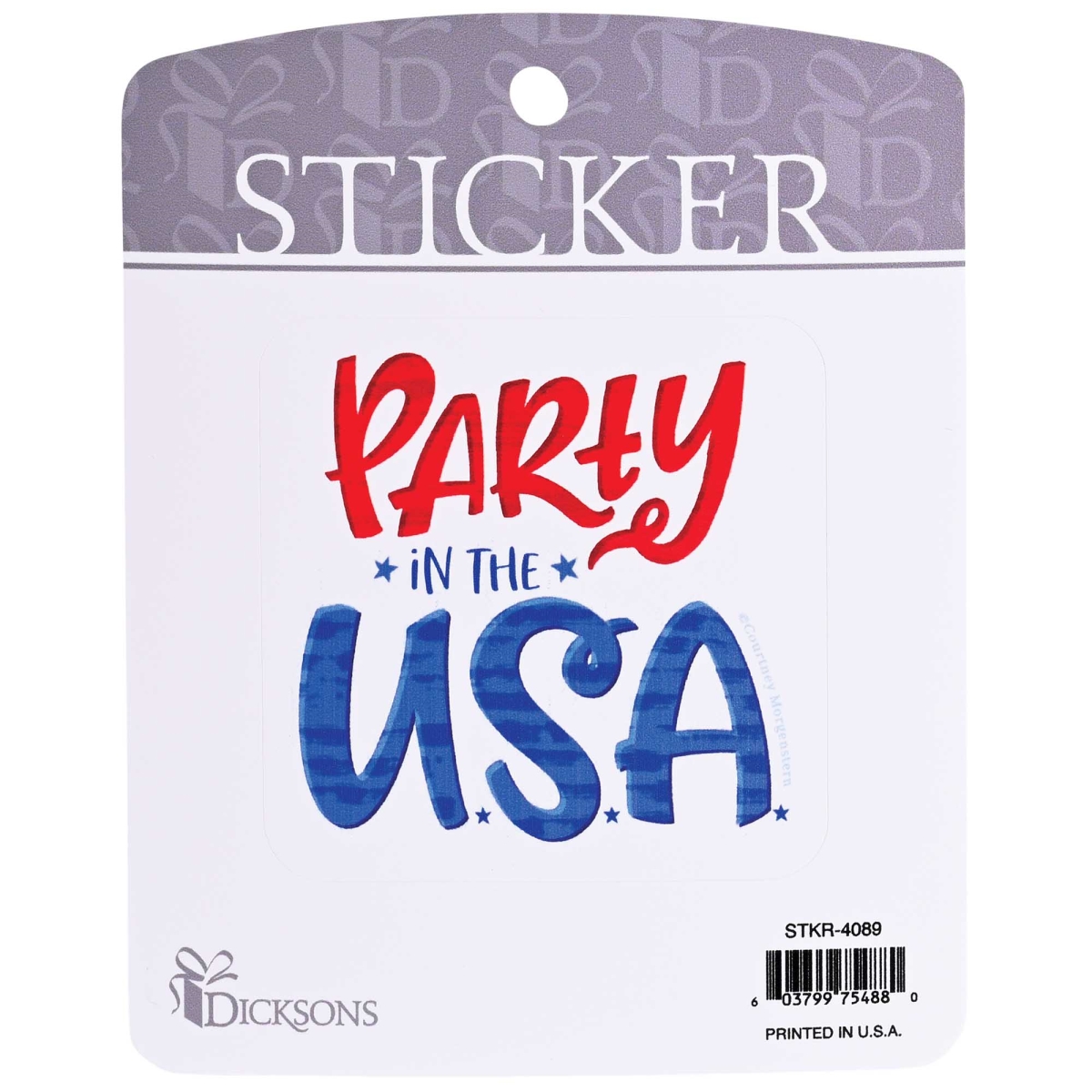 STKR-4089 Sticker Party In The USA