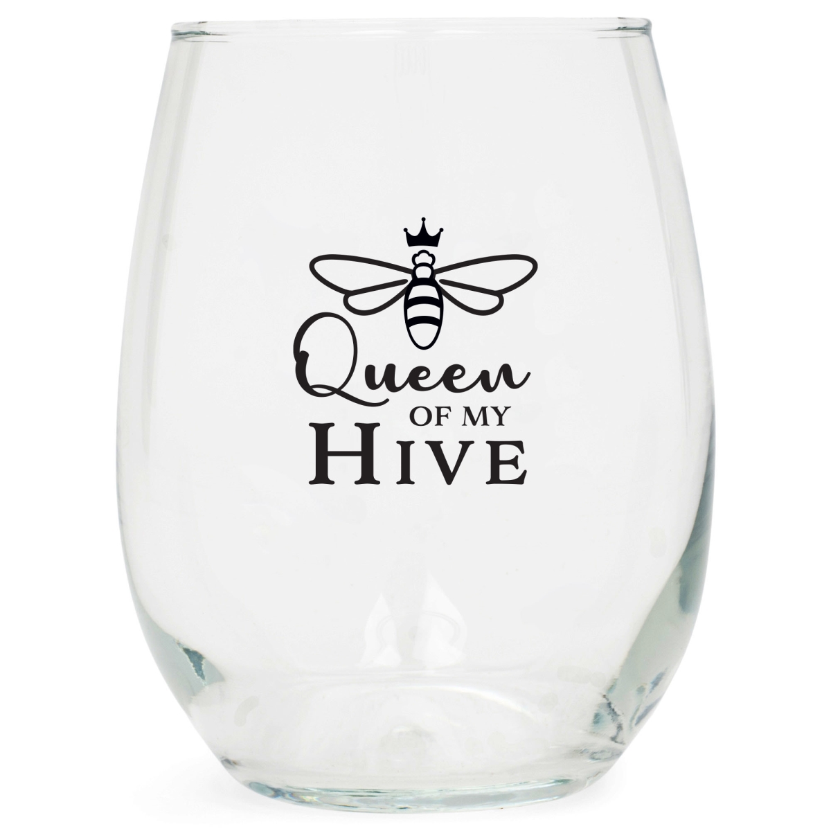 Picture of Dicksons WGL18 Wine Glass Bee - Queen Of  My Hive 15 Oz