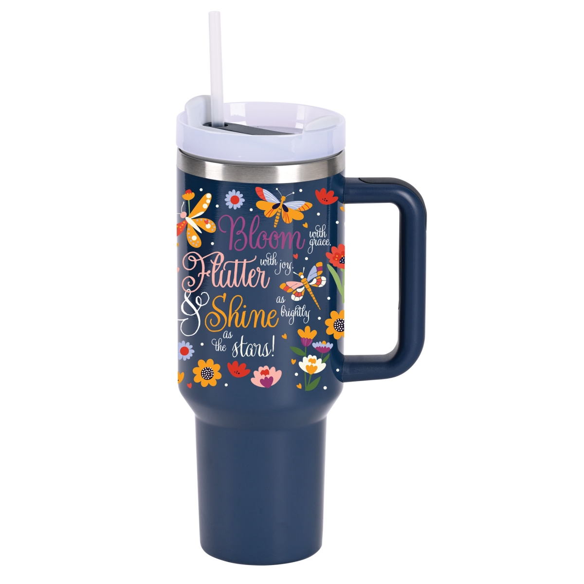 SST40NAV-3 Tumbler Bloom Flutter & Shine 40 Oz
