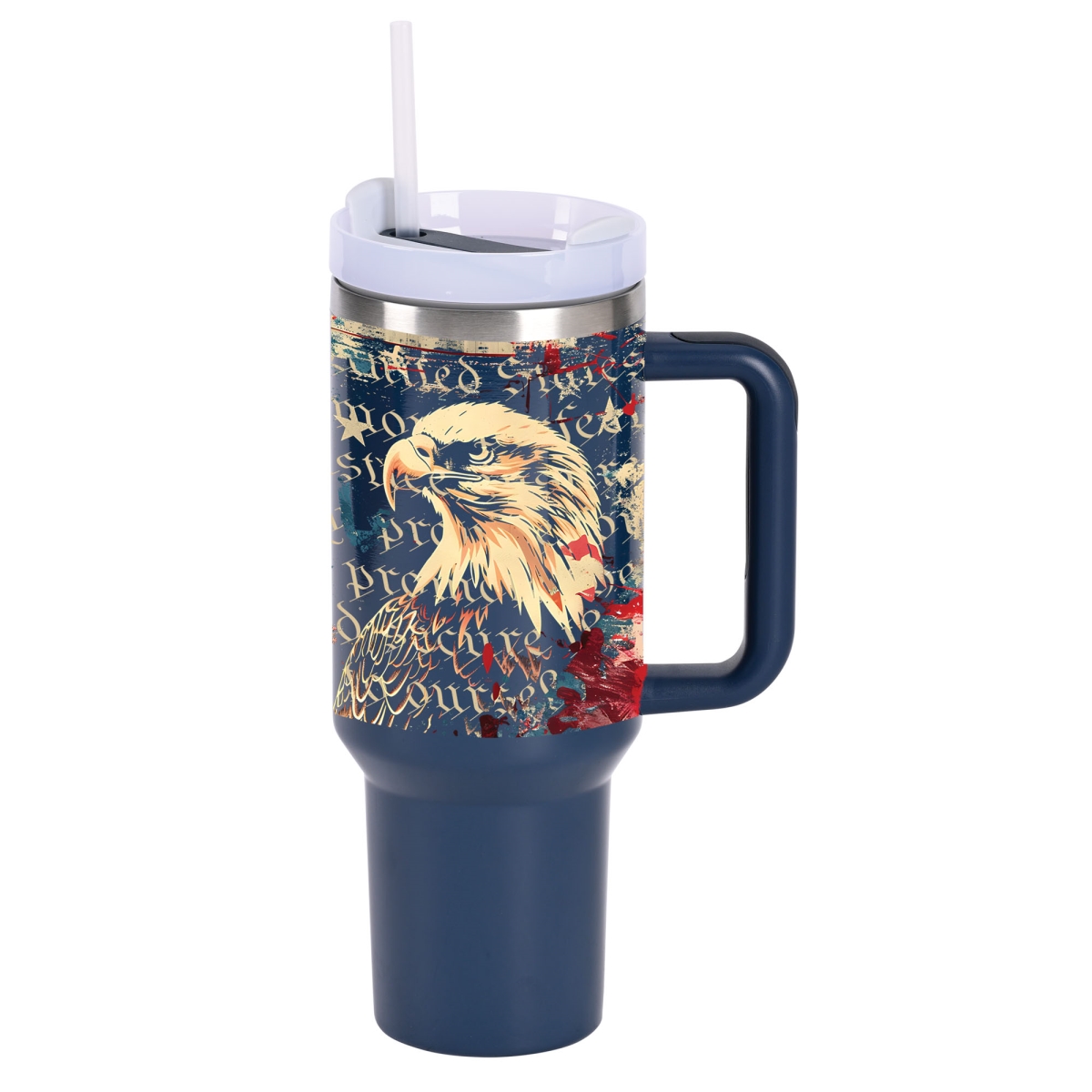 SST40NAV-2 Tumbler Eagle We The People 40 Oz