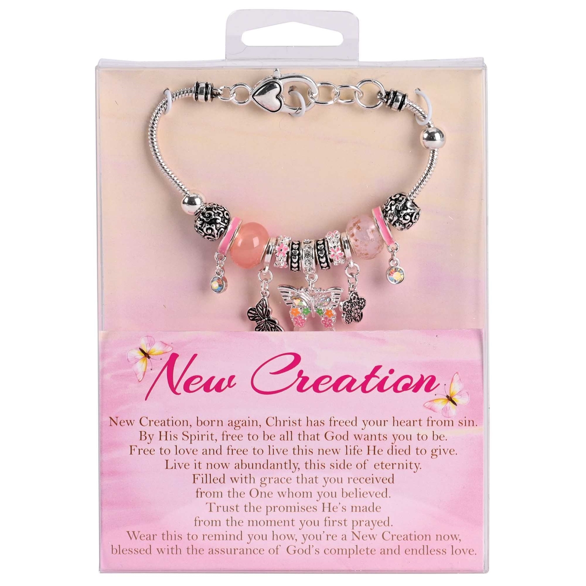 35-8507 Bracelet   Creation Butterfly Pink