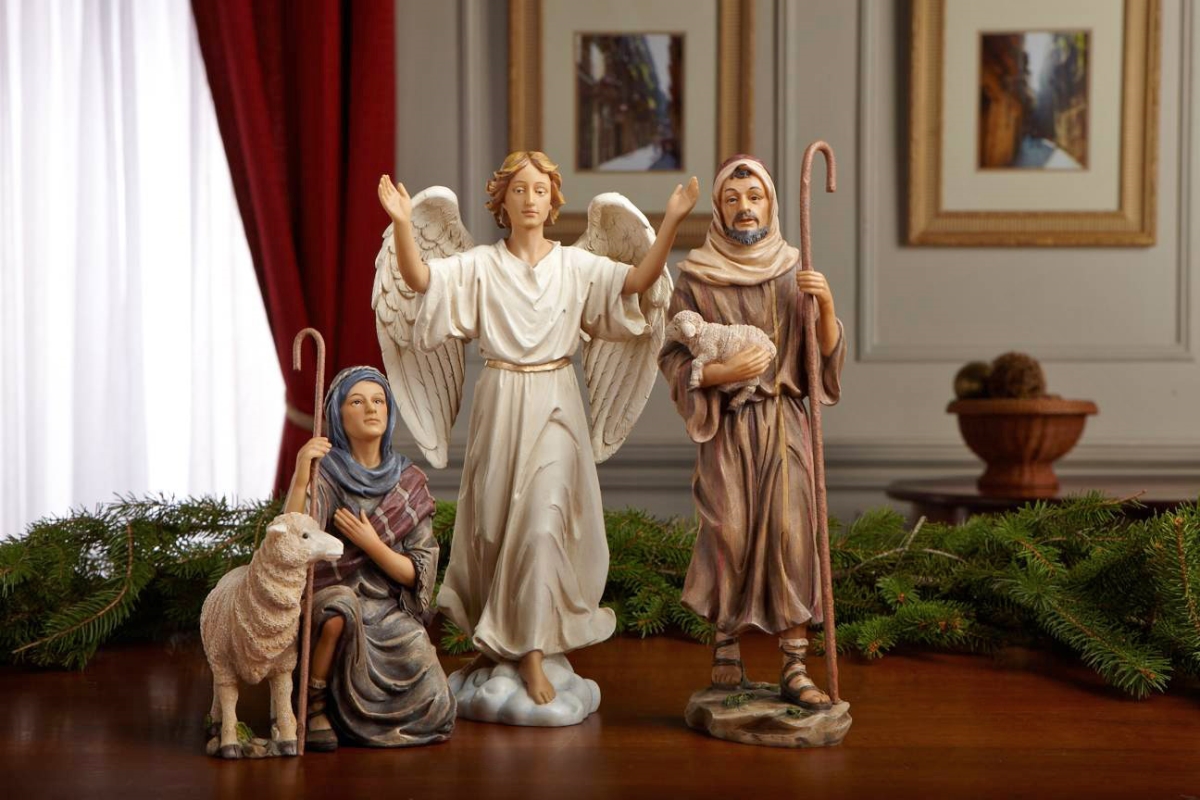 GFM011 Three Kings Shepherds and Angel 10H Set
