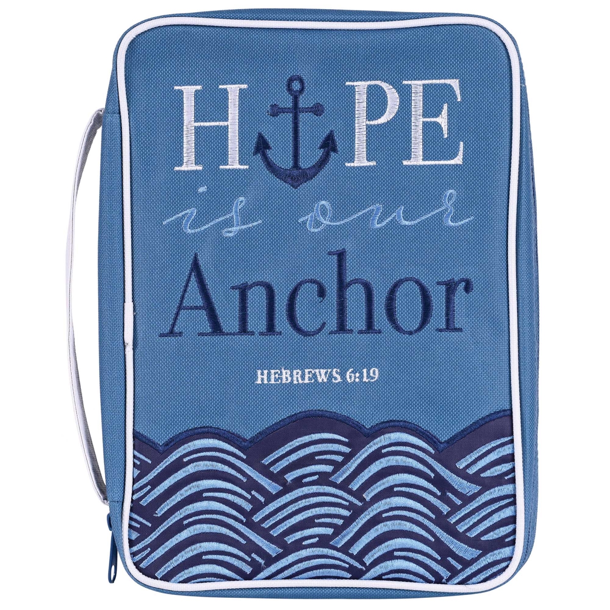 BCK-LP293 Bible Cover Hope Is Our Anchor Lg Prt