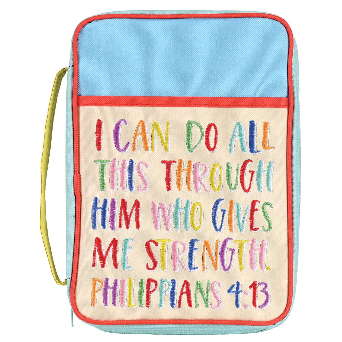 BCK-L289 Bible Cover Text I Can Do All Things Lg