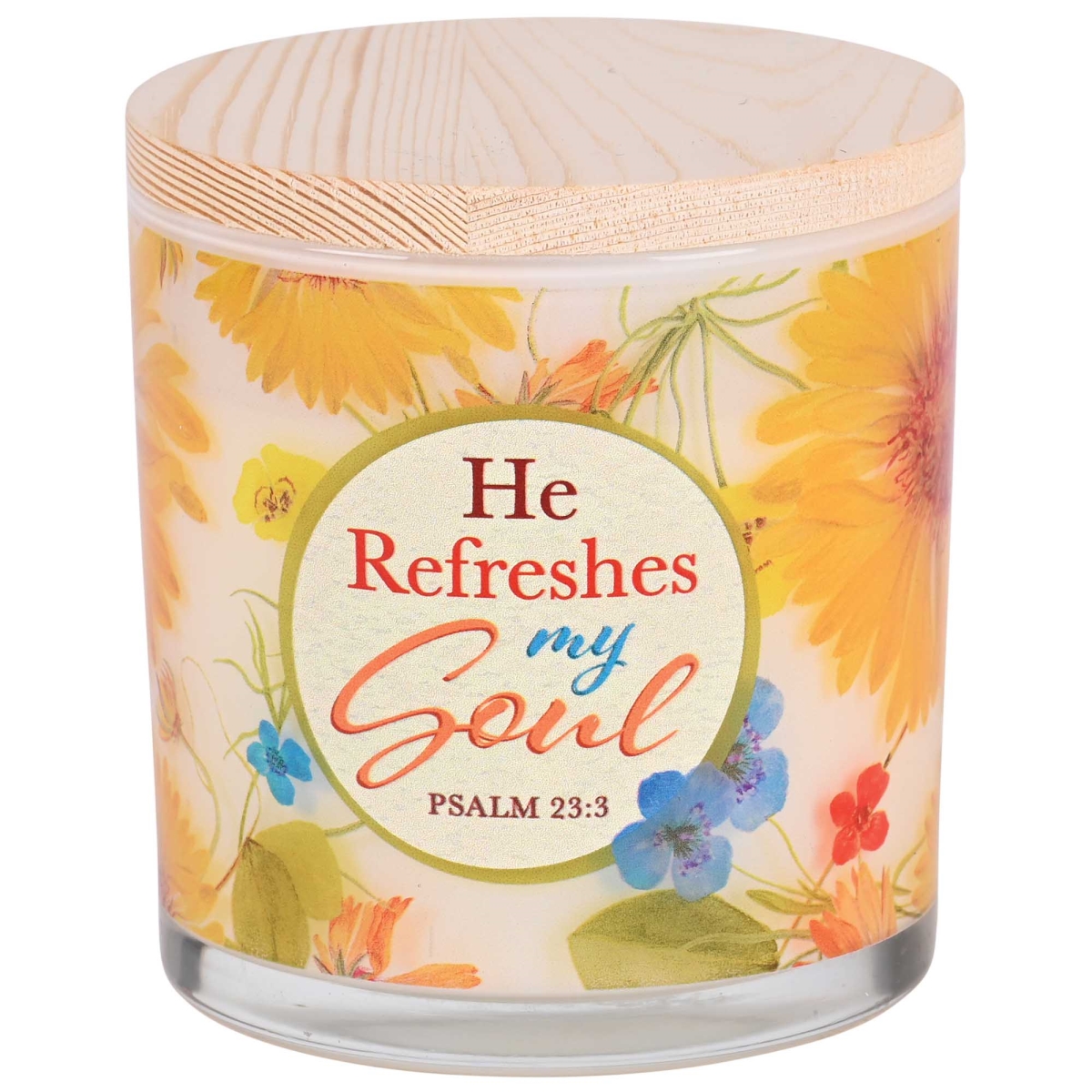 CNDLG-60 Soy Candle He Refreshes My Soul 13 Oz
