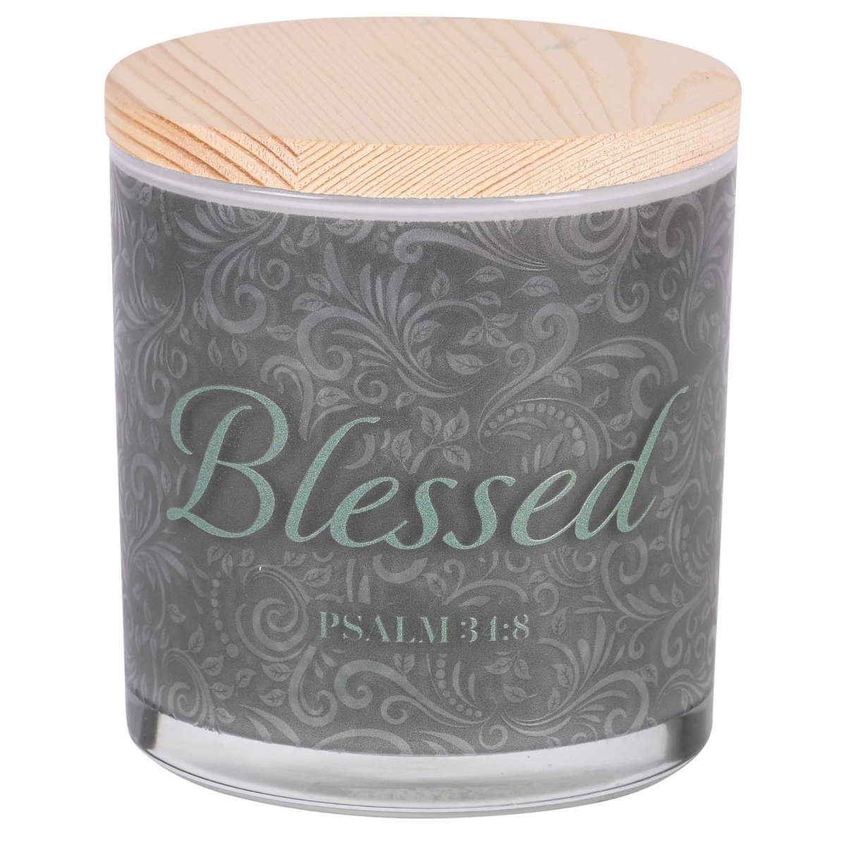 CNDLG-56 Soy Candle Blessed Psalm 34:8-3 13 Oz