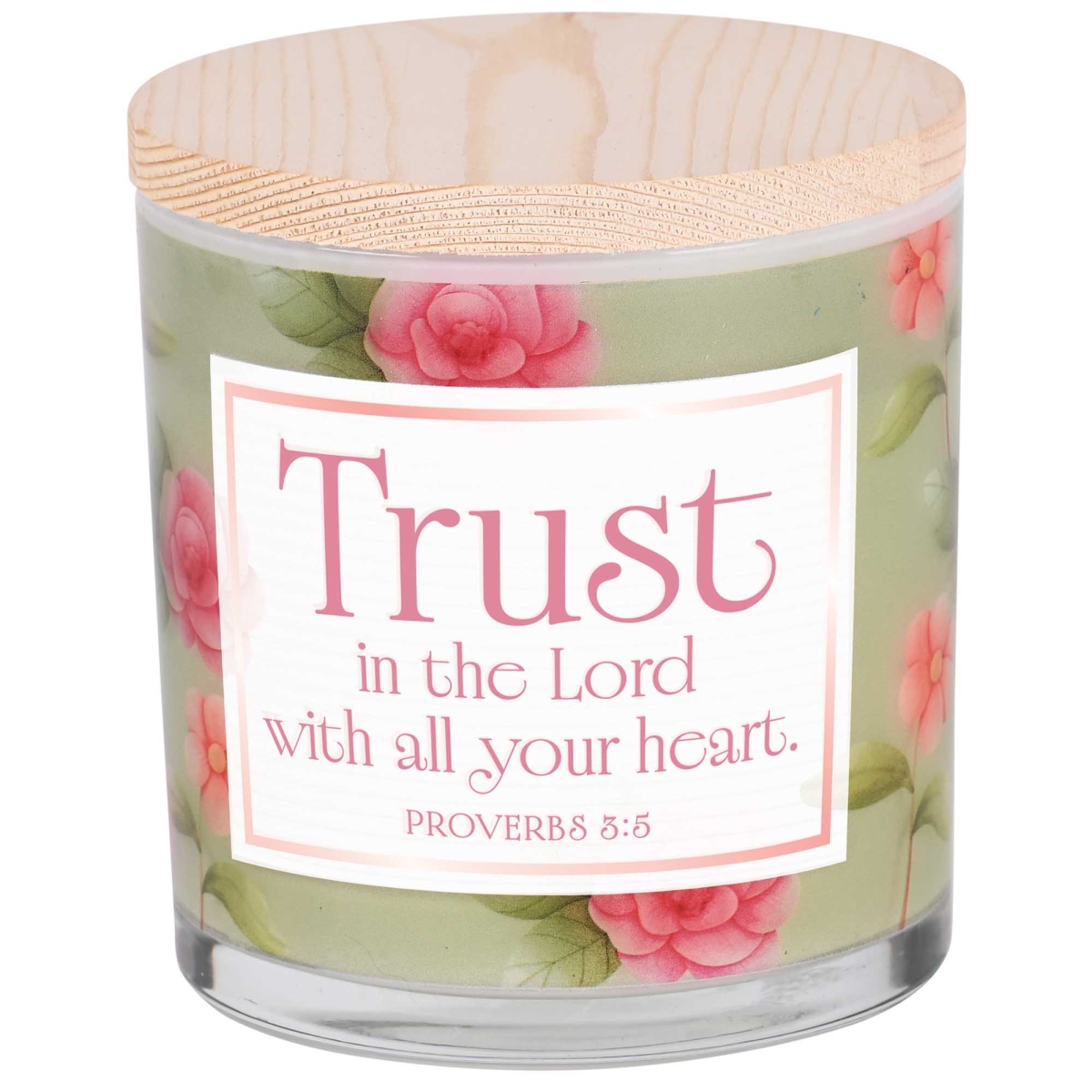 CNDLG-57 Soy Candle Trust In The Lord 13 Oz