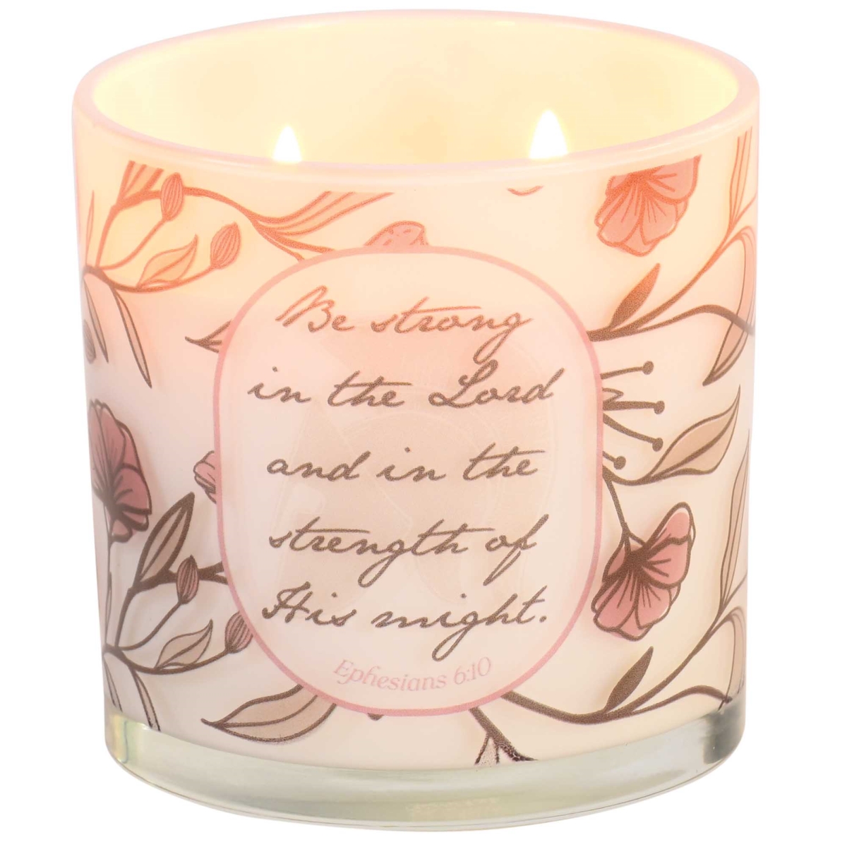 CNDLG-49 Soy Candle Be Strong In The Lord 13 Oz