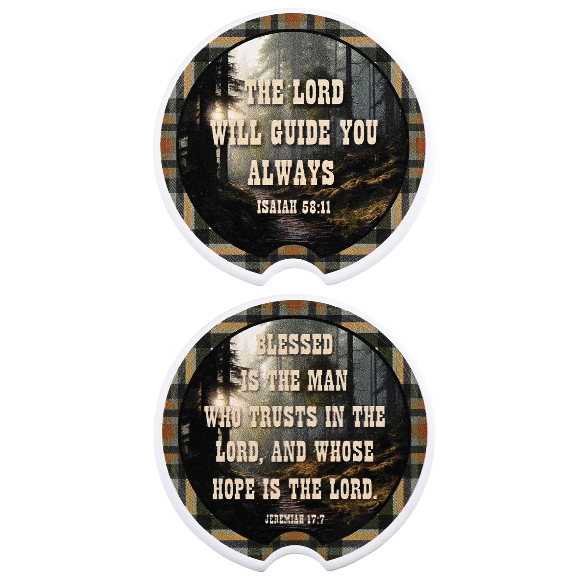 CC-59 Car Coaster Blessed Is The Man 2pk