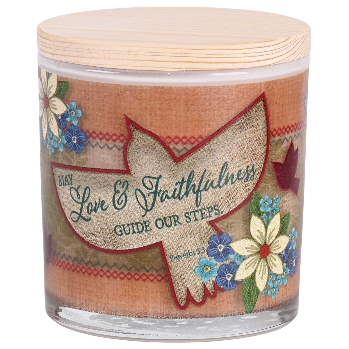 CNDLG-54 Soy Candle Bird Love One Another 13 Oz