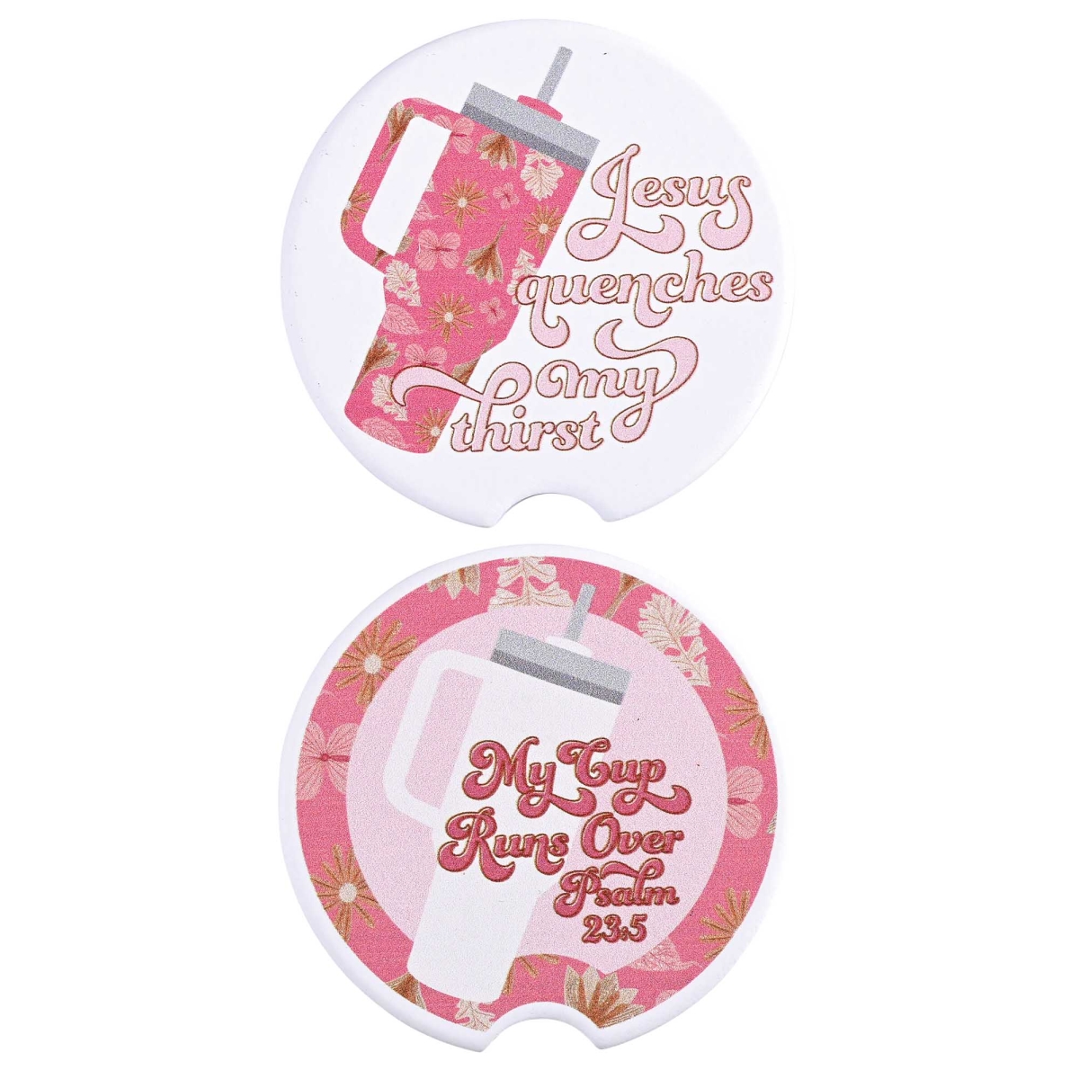 CC-57 Car Coaster Jesus Quenches Thirst 2pk