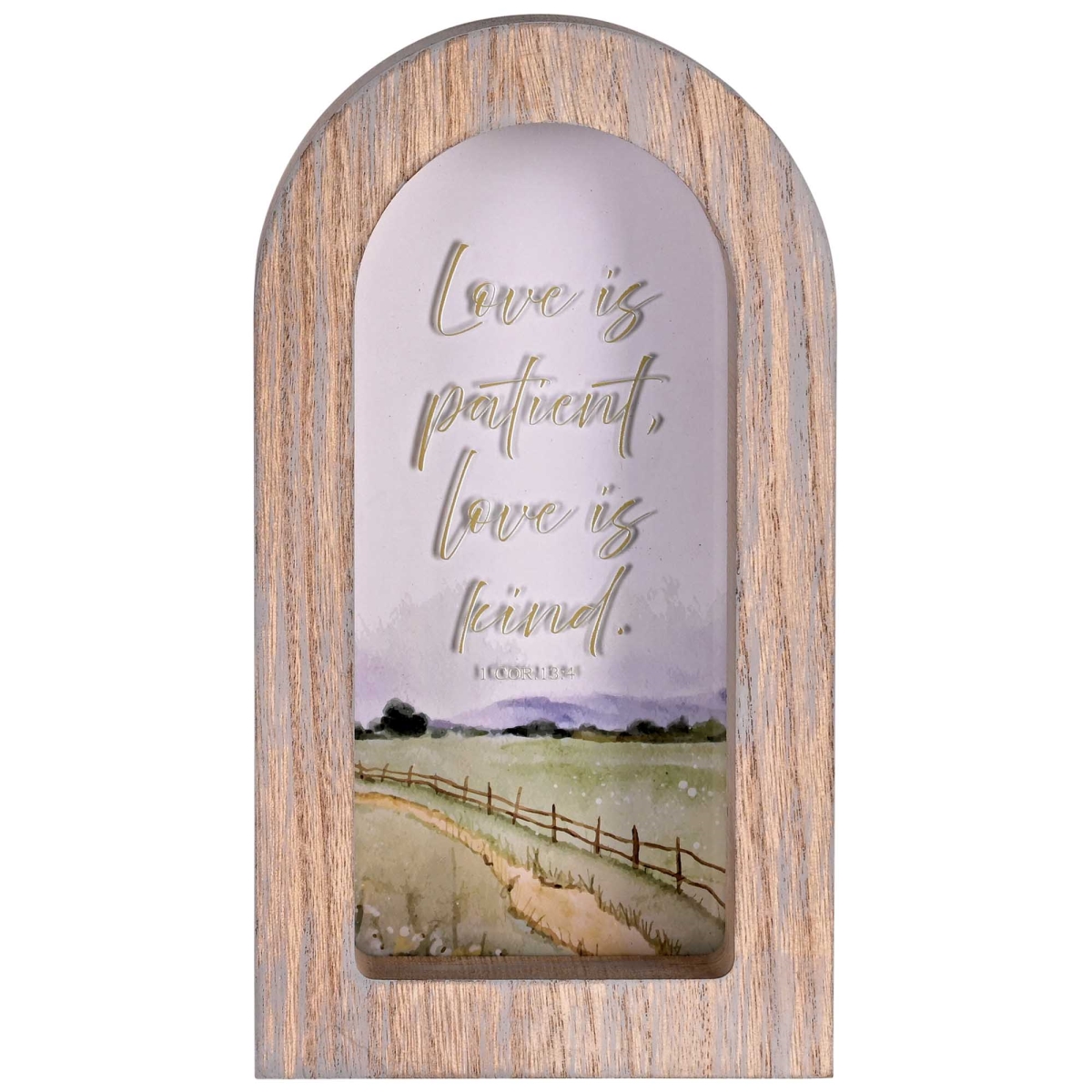 FRMA405 Framed Arch Love Is Patient 5X8