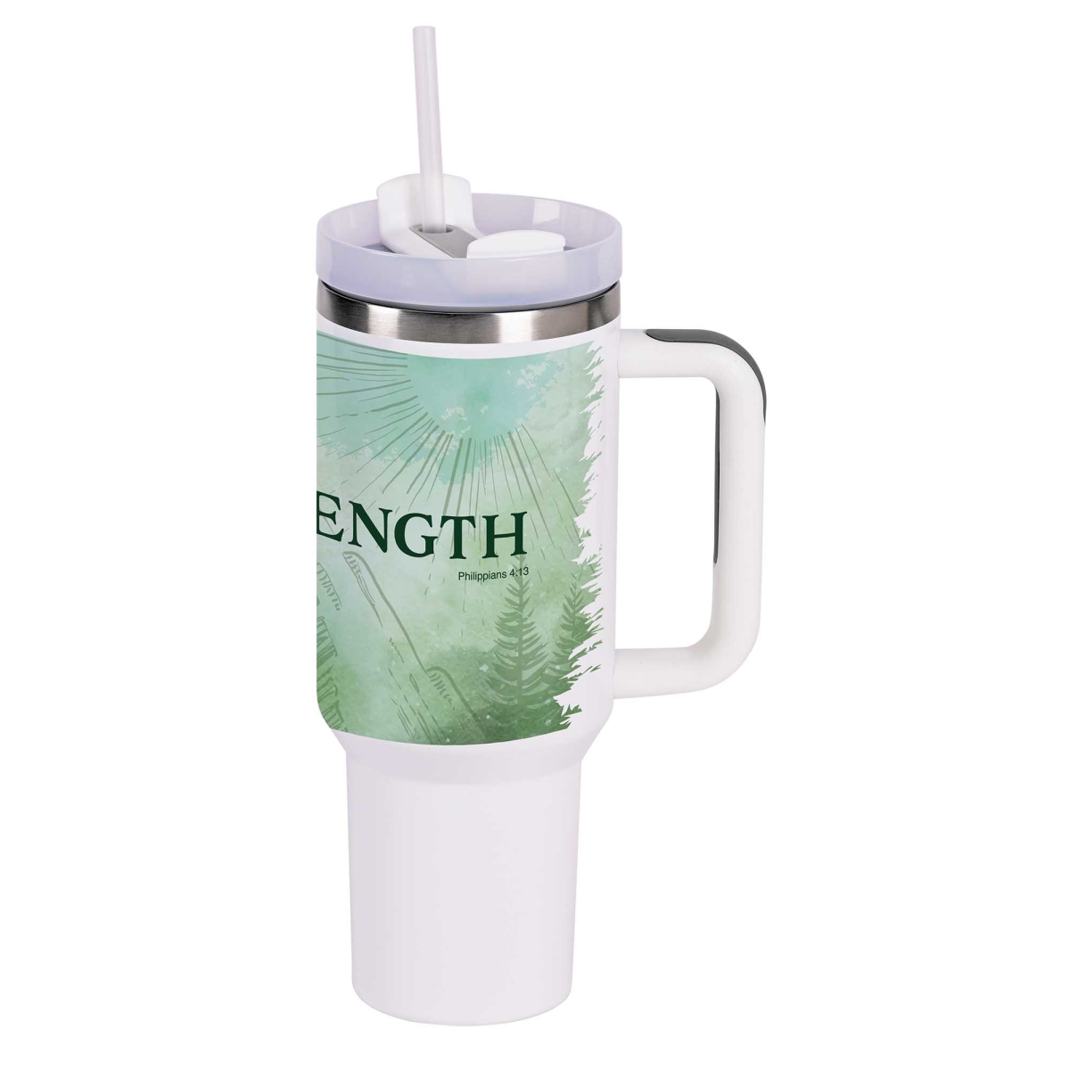 SST40W-6 Tumbler Strength Philippians 4:13 40 Oz