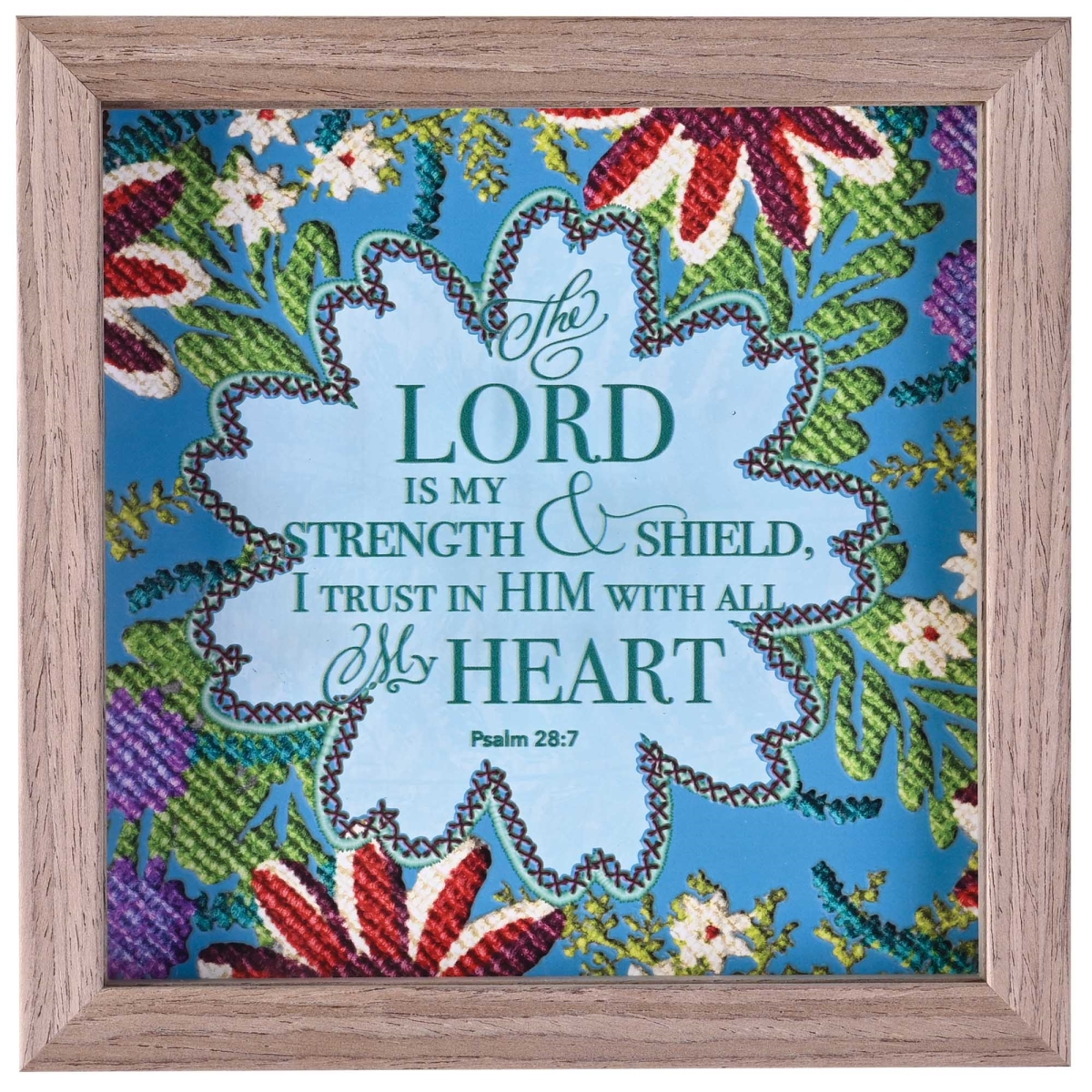 FRMWDDW-88-2 Framed Art The Lord Is My Strength
