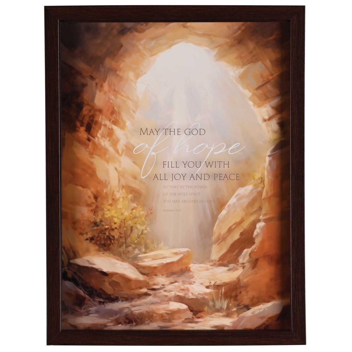 FRMWDWAL-1216-9 Framed Wall Art May The God Of Hope