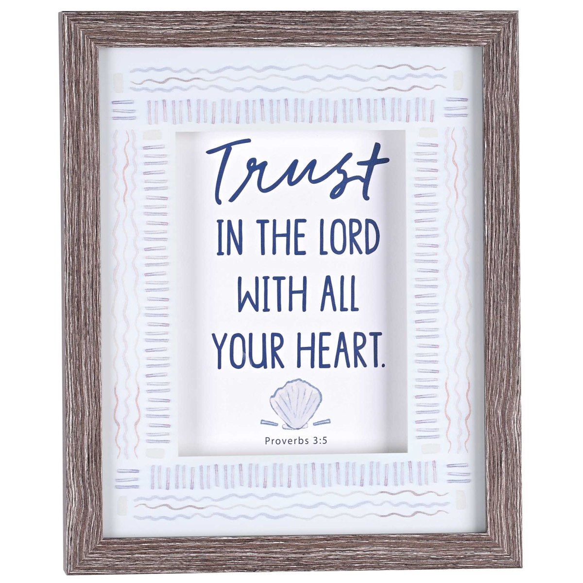FRMWDWG-810-102 Framed Art Trust In The Lord