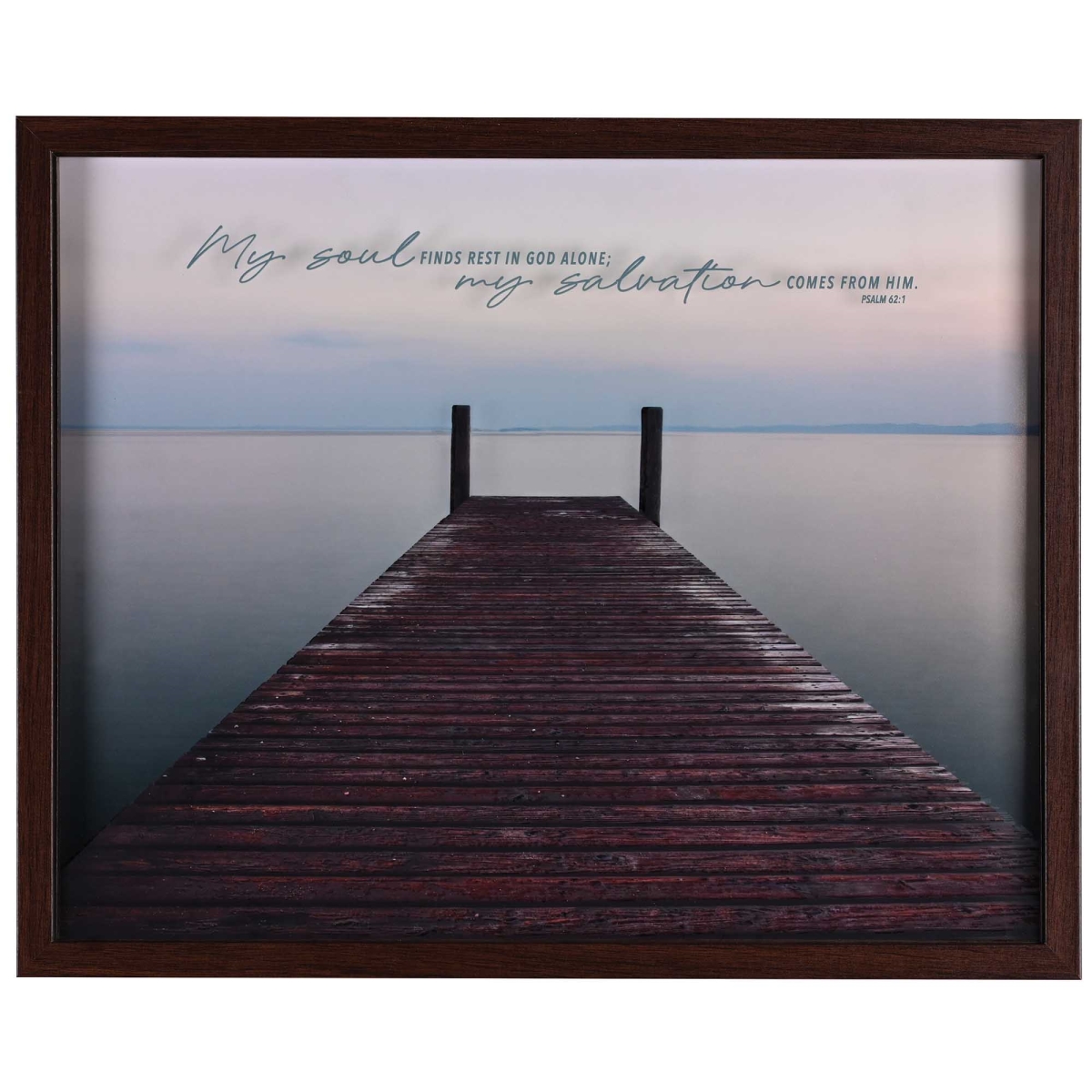 FRMWDWAL-2016-6 Framed Wall Art My Soul Find Rest in God