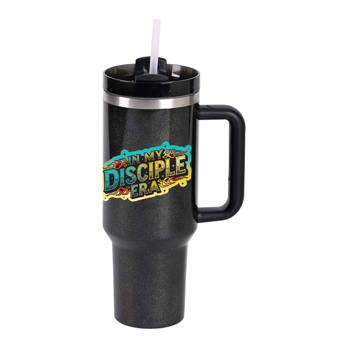 SST40BLKGL-2 Tumbler In My Disciple Era 40 Oz