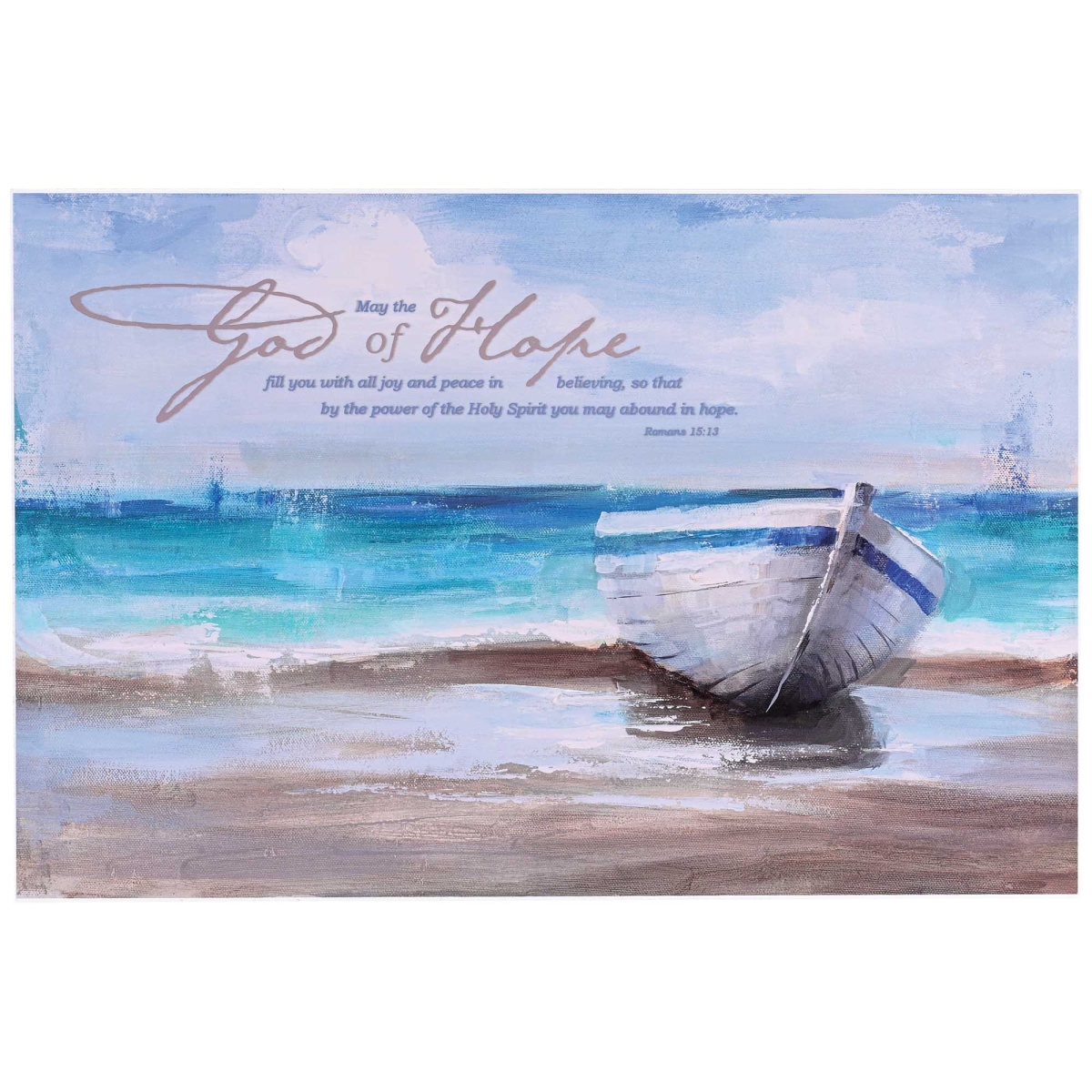 PLK1218-478 Wall Plaque Boat May The God Of Hope