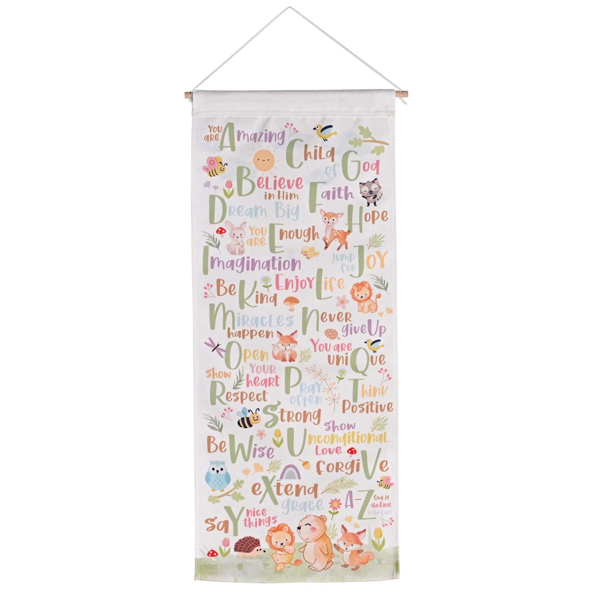 WH1 Canvas Wall Hanging Kids A To Z Canvas