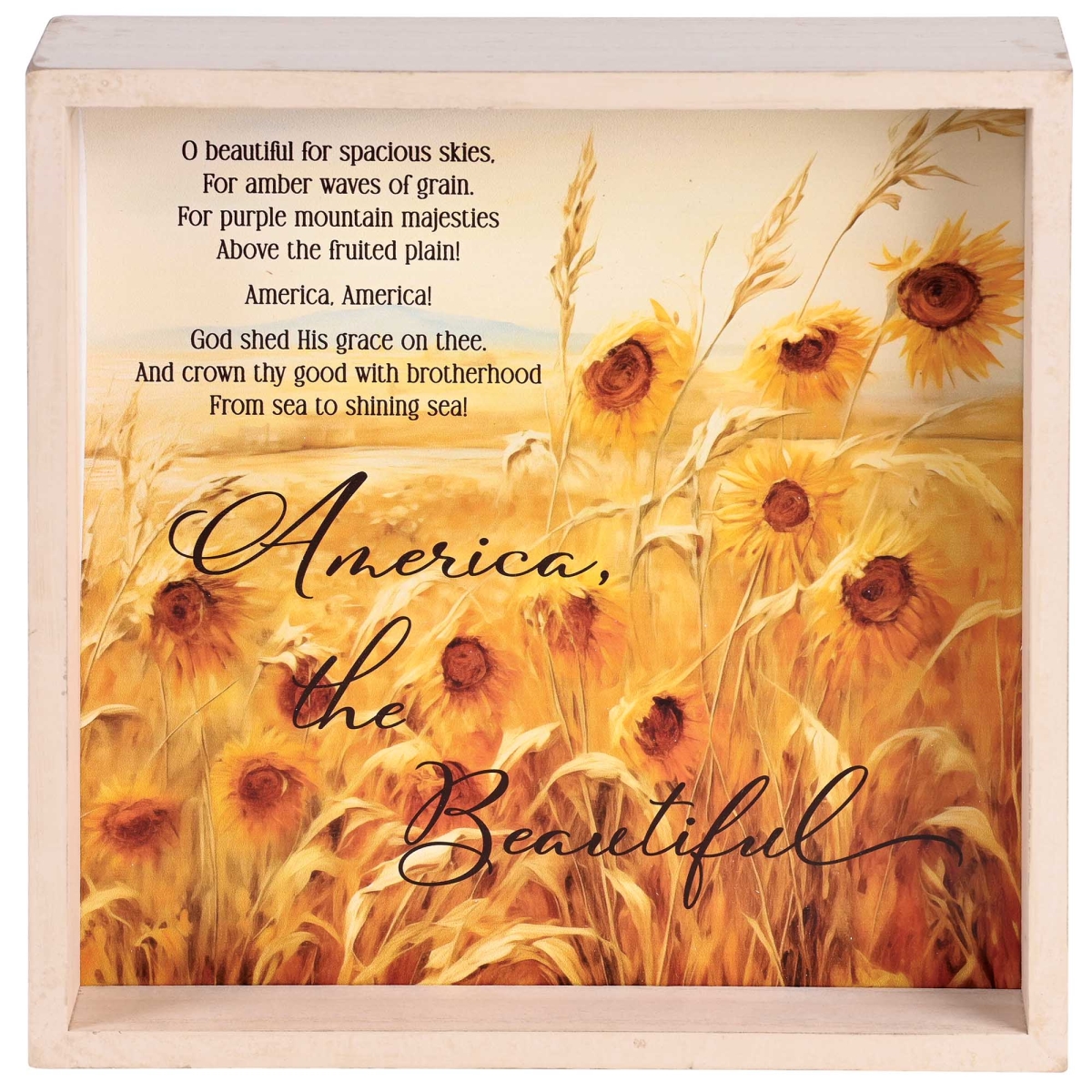 TTP9-7 Tabletop 2 Sided America The Beautiful