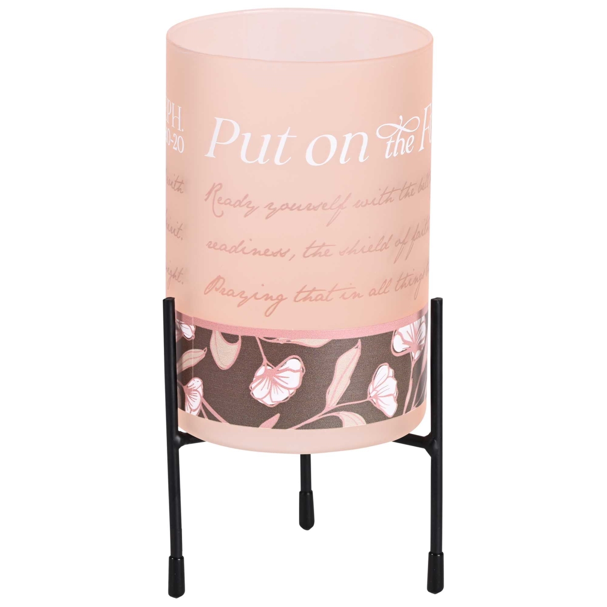 DHGC3PK Hurricane Candleholder Blush Full Armor