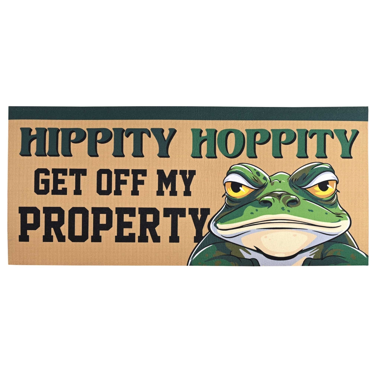 DM012180 Doormat Insert Hippity Hoppity Get Off
