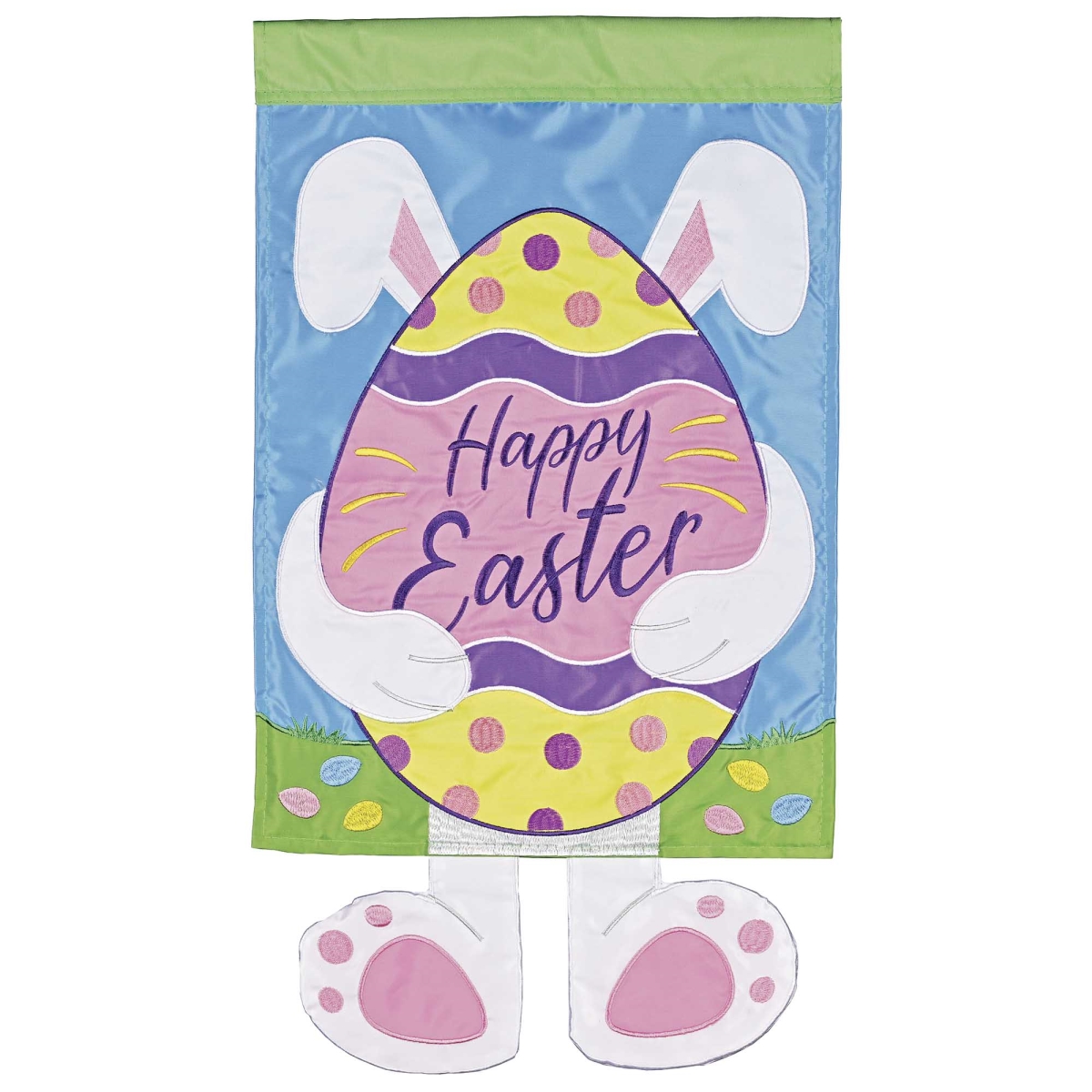 M012189 Crazy Leg Happy Easter Egg Bunny