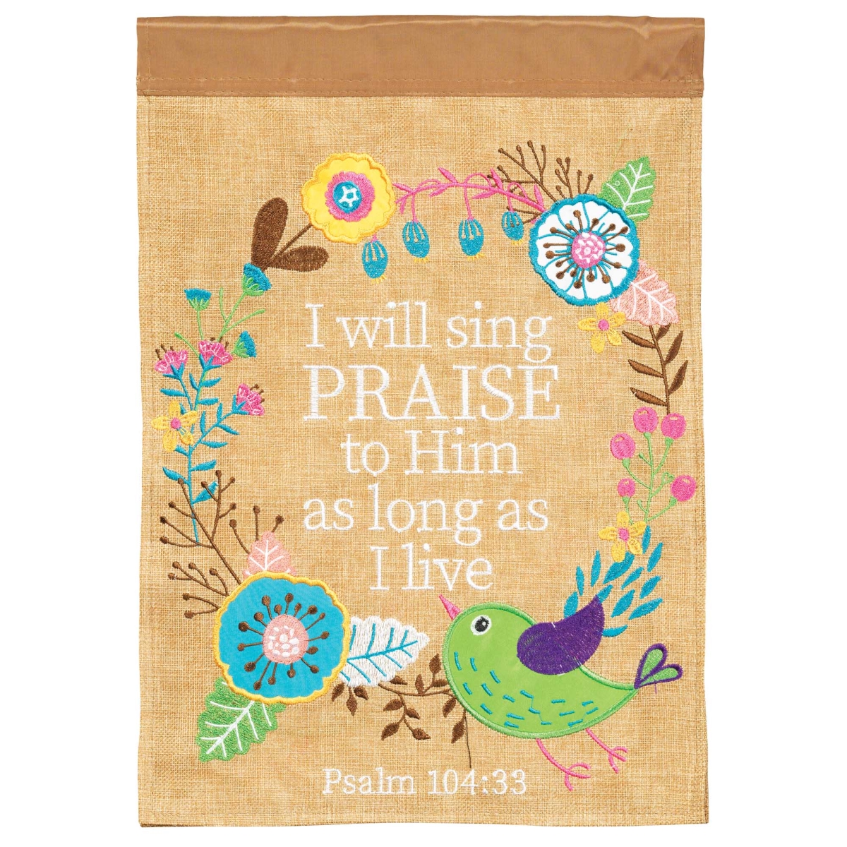 FLAG-4125 House Flag I Will Sing Praise To Him