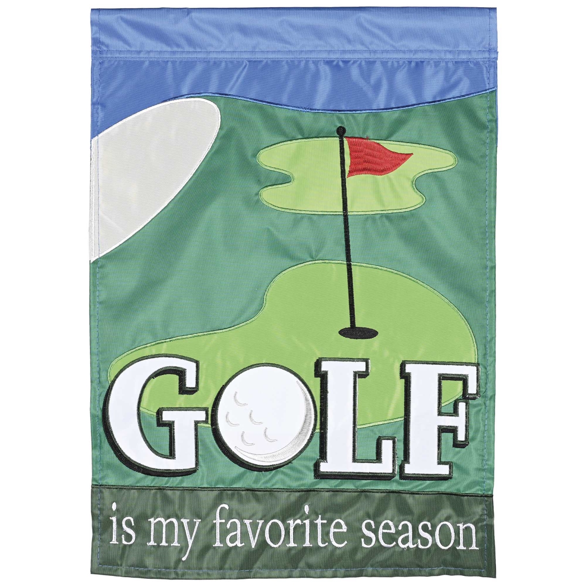M012192 Garden Flag Golf Is My Favorite Season