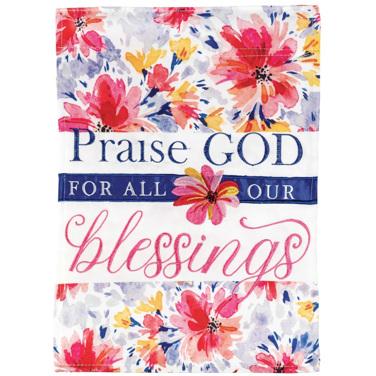 FLAG-4109 House Flag Praise God Blessings