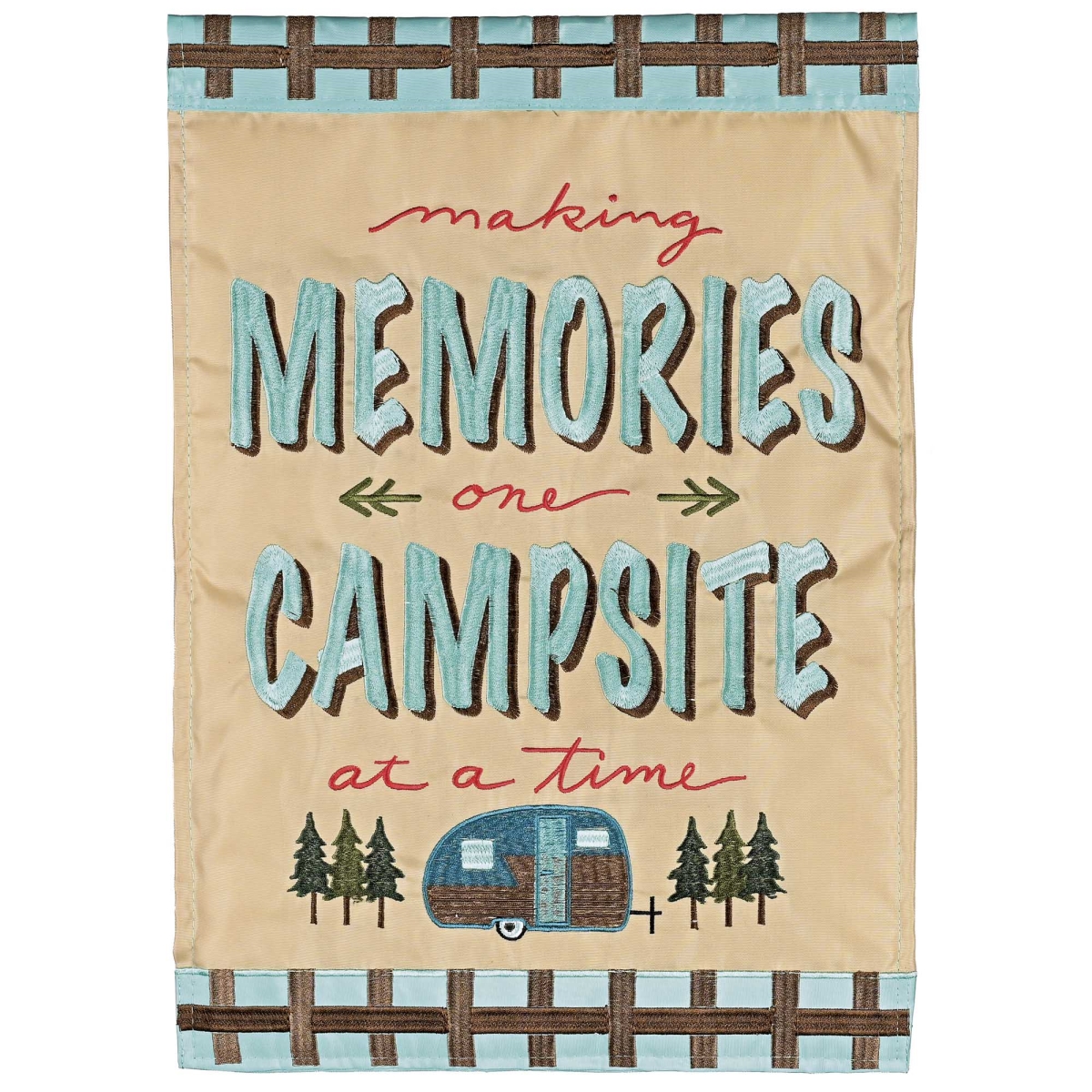 M012202 Garden Flag Making Memories One Campsite