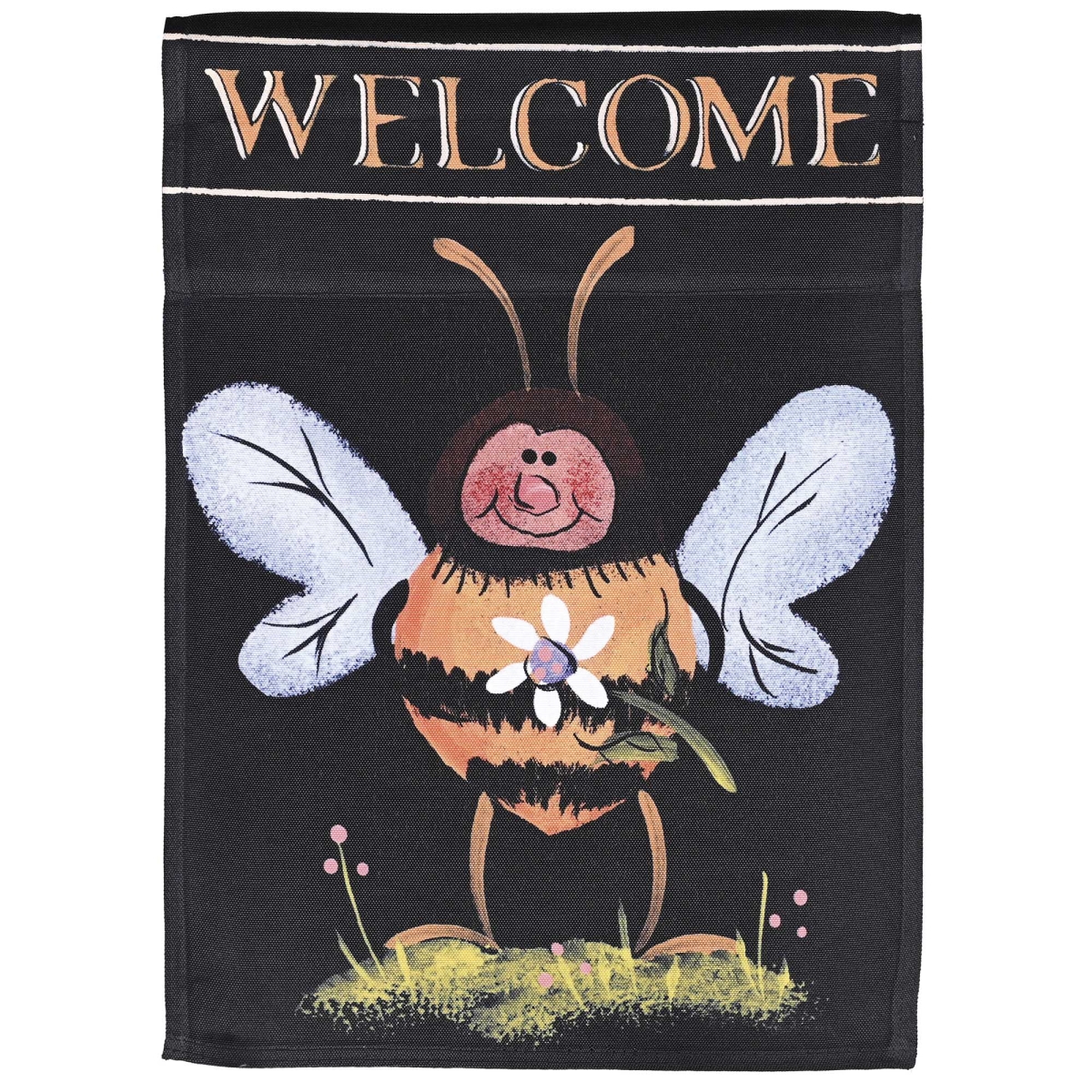 M080356 Garden Flag Honey Bee