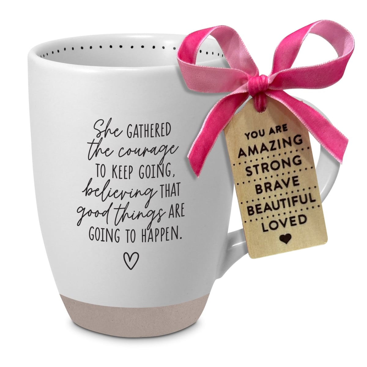 58007 Mug Inspire She Gathered Courage 17Oz