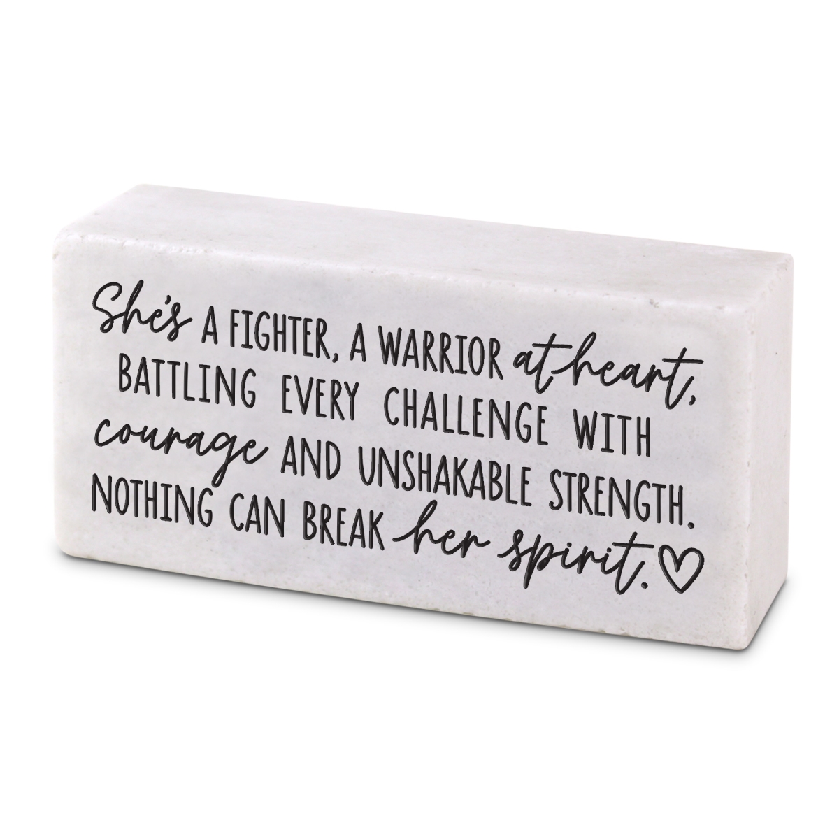 54009 Plaque Block Shes A Fighter A Warrior