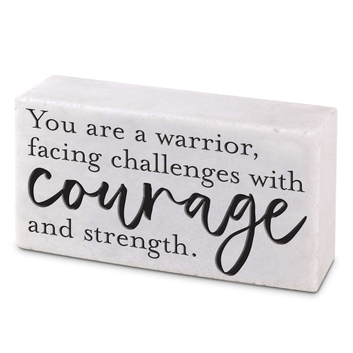 54010 Plaque Block A Warrior Facing Challenge